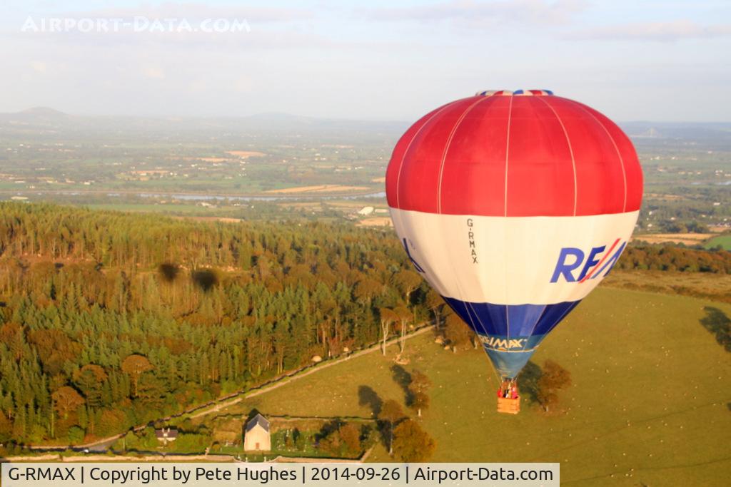 G-RMAX, 1999 Cameron Balloons C-80 C/N 4705, G-RMAX Cameron C-80, Irish based, being flown by John Kenny on a glorious final evening of the 2014 Irish Balloon Championships near Waterford