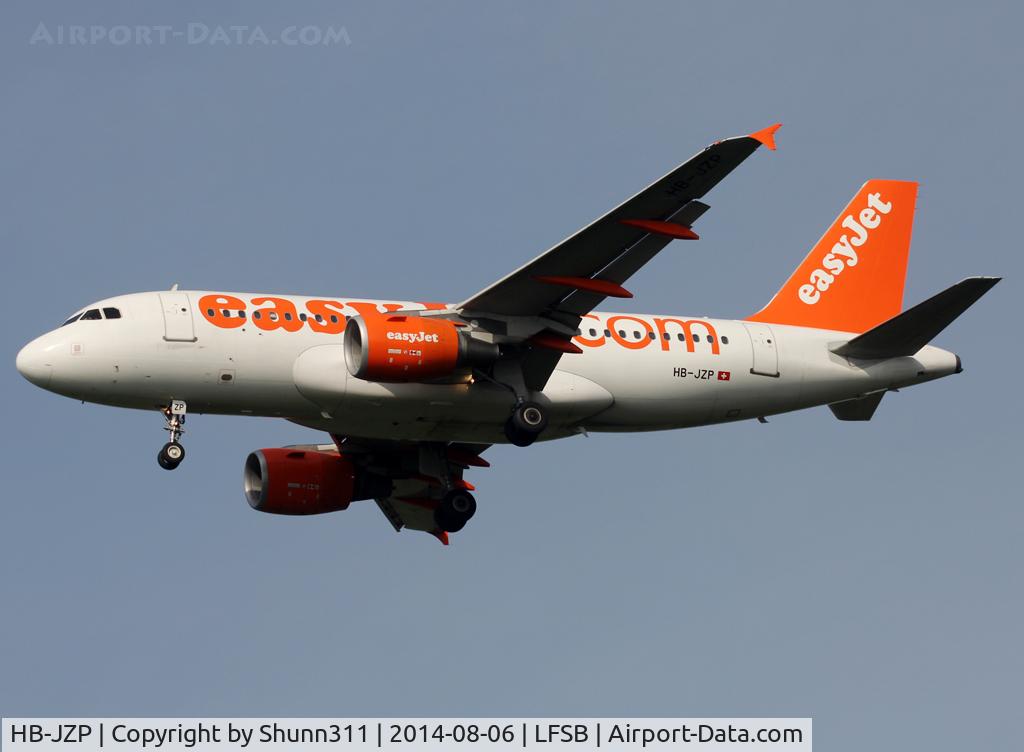 HB-JZP, 2005 Airbus A319-111 C/N 2427, Landing rwy 16