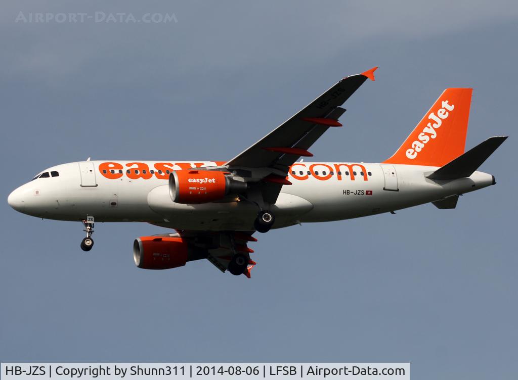 HB-JZS, 2007 Airbus A319-111 C/N 3084, Landing rwy 16