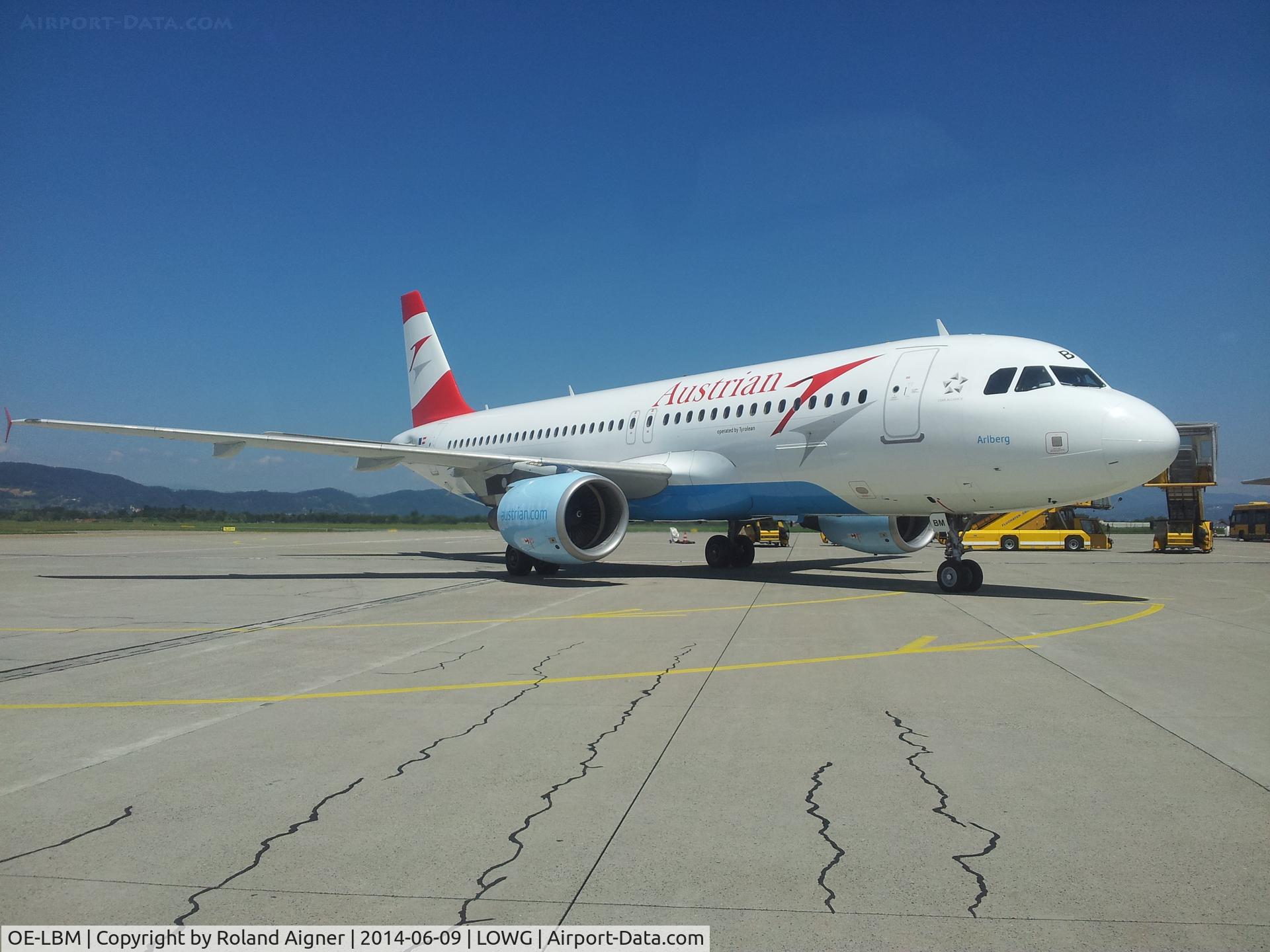 OE-LBM, 2001 Airbus A320-214 C/N 1504, Austrian A320