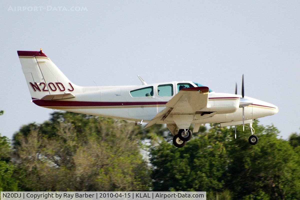 N20DJ, 1966 Beech C55 Baron (95-C55) C/N TE-191, Beech 95-C55 Baron [TE-191] Lakeland-Linder~N 15/04/2010