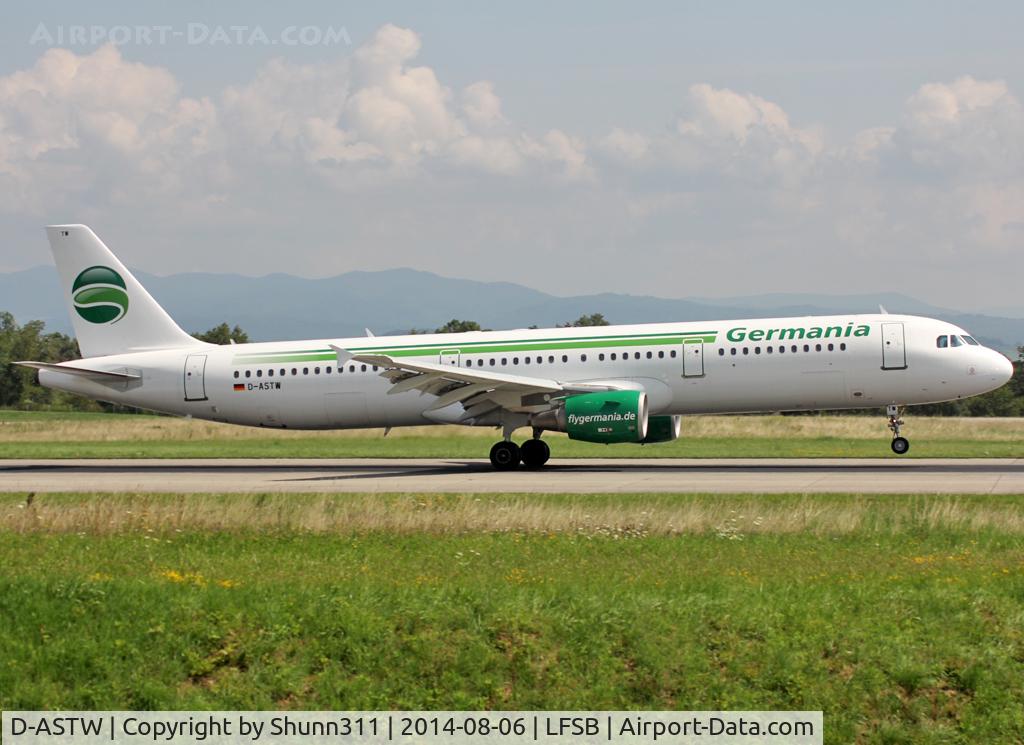 D-ASTW, 1999 Airbus A321-211 C/N 970, Landing rwy 16