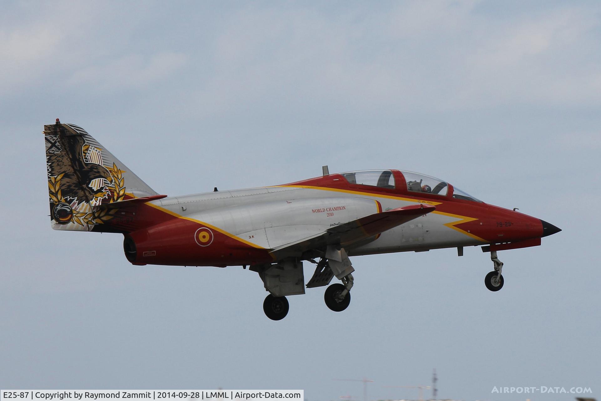 E25-87, CASA C-101EB Aviojet C/N EB01-87-101, Casa101 Aviojet E25-87 Aguila Spanish Air Force