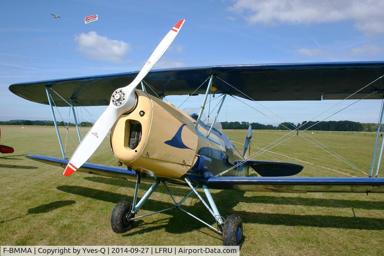 F-BMMA, Stampe-Vertongen SV-4A C/N 630, Stampe-Vertongen SV-4A, Static display, Morlaix-Ploujean airport (LFRU-MXN) air show in september 2014