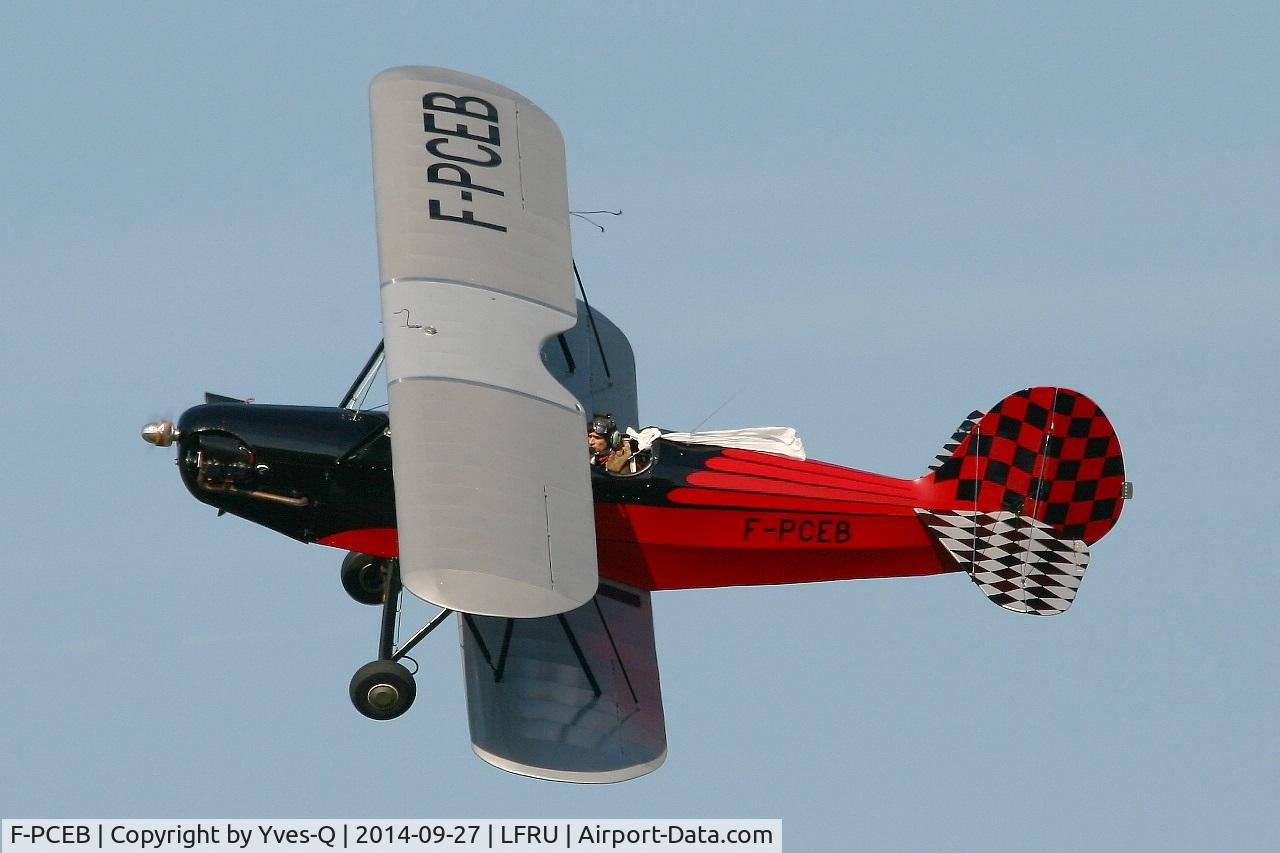 F-PCEB, Hatz CB-1 C/N 639, Hatz CB-1, Solo display, Morlaix-Ploujean airport (LFRU-MXN) air show in september 2014