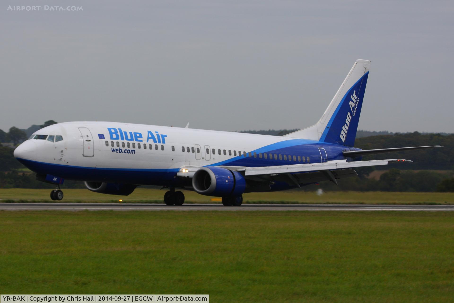 YR-BAK, 1992 Boeing 737-430 C/N 27005, Blue Air