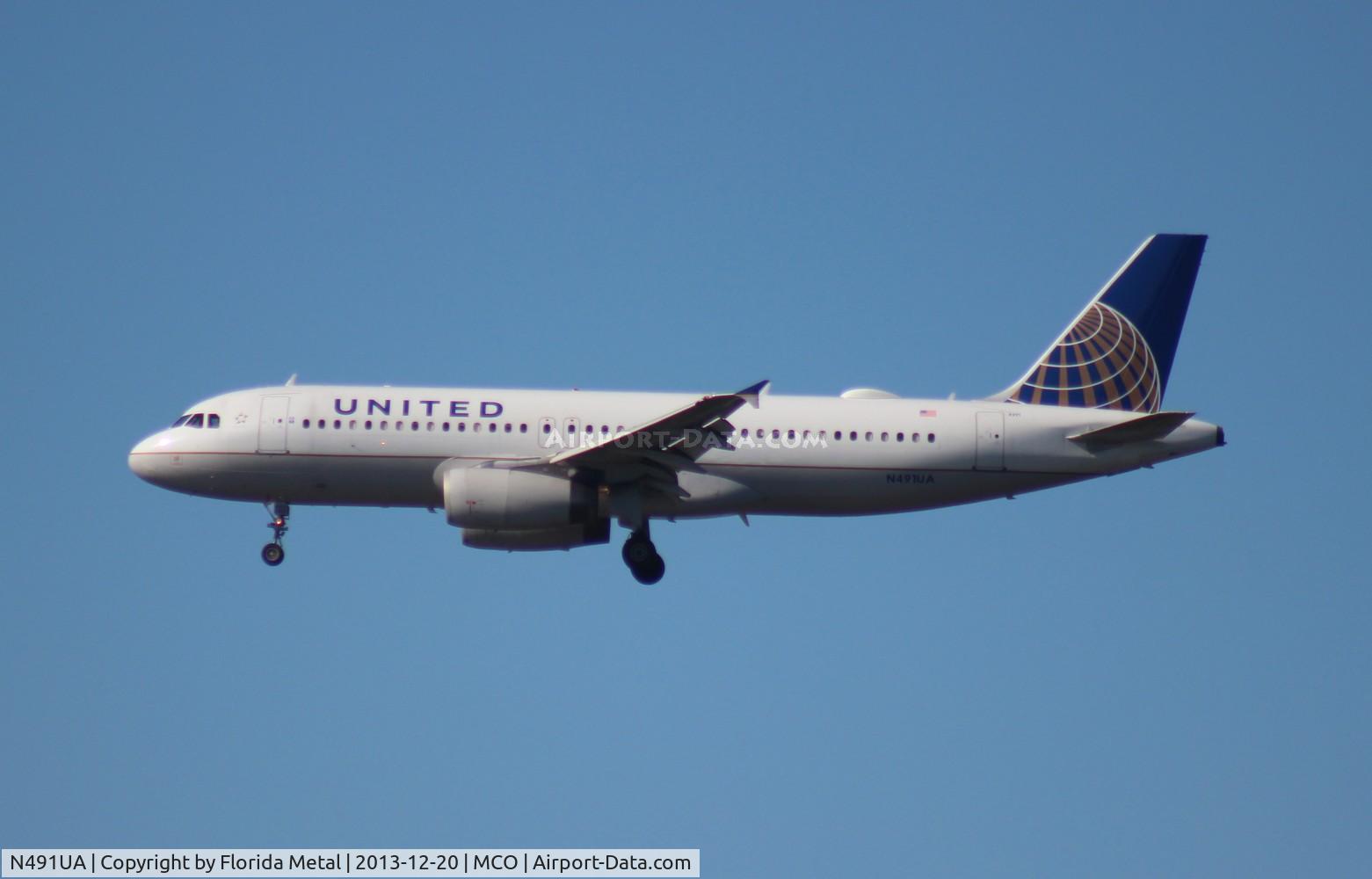 N491UA, 2002 Airbus A320-232 C/N 1741, United A320