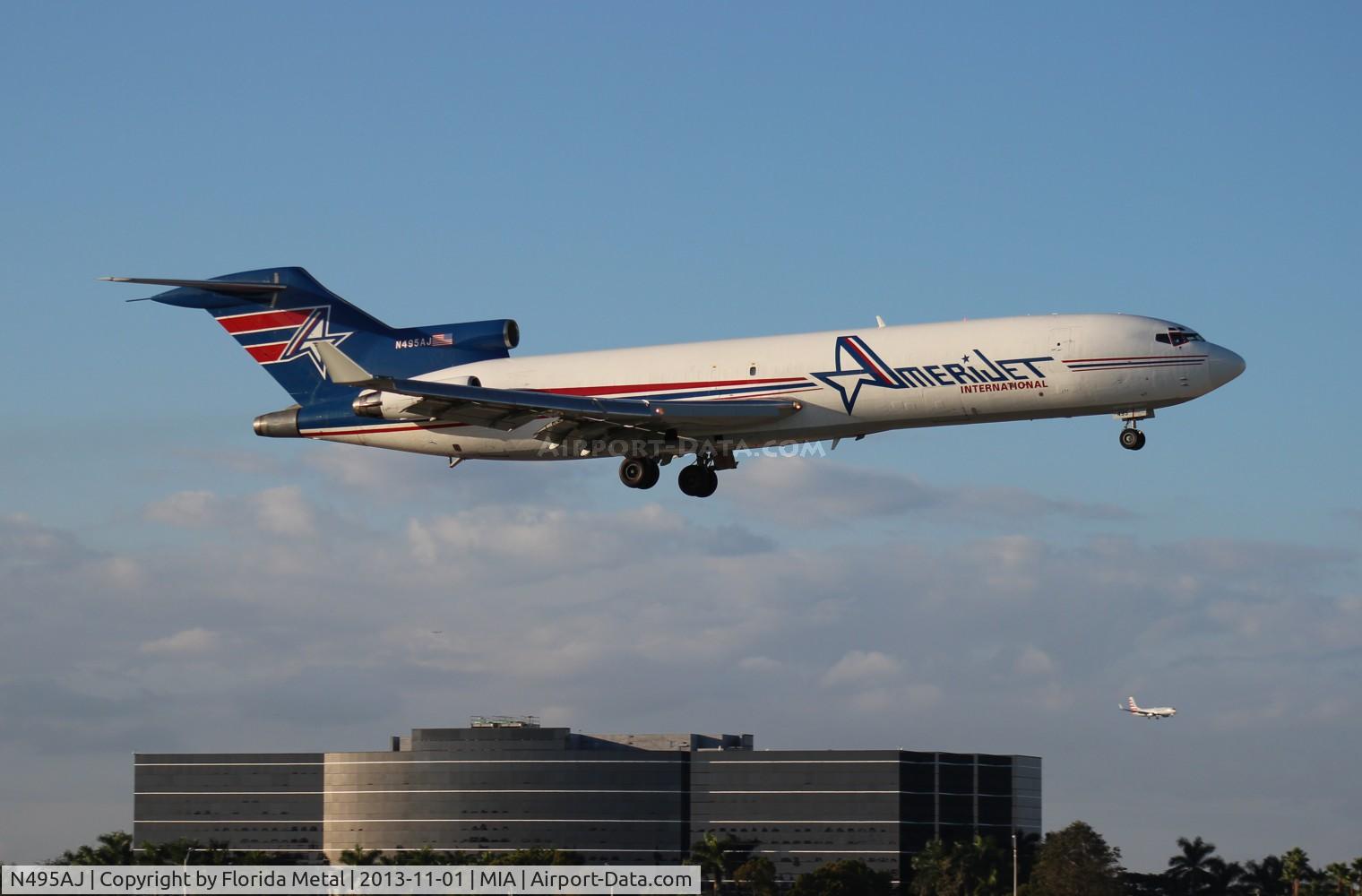 N495AJ, 1975 Boeing 727-233F C/N 20937, Amerijet 727