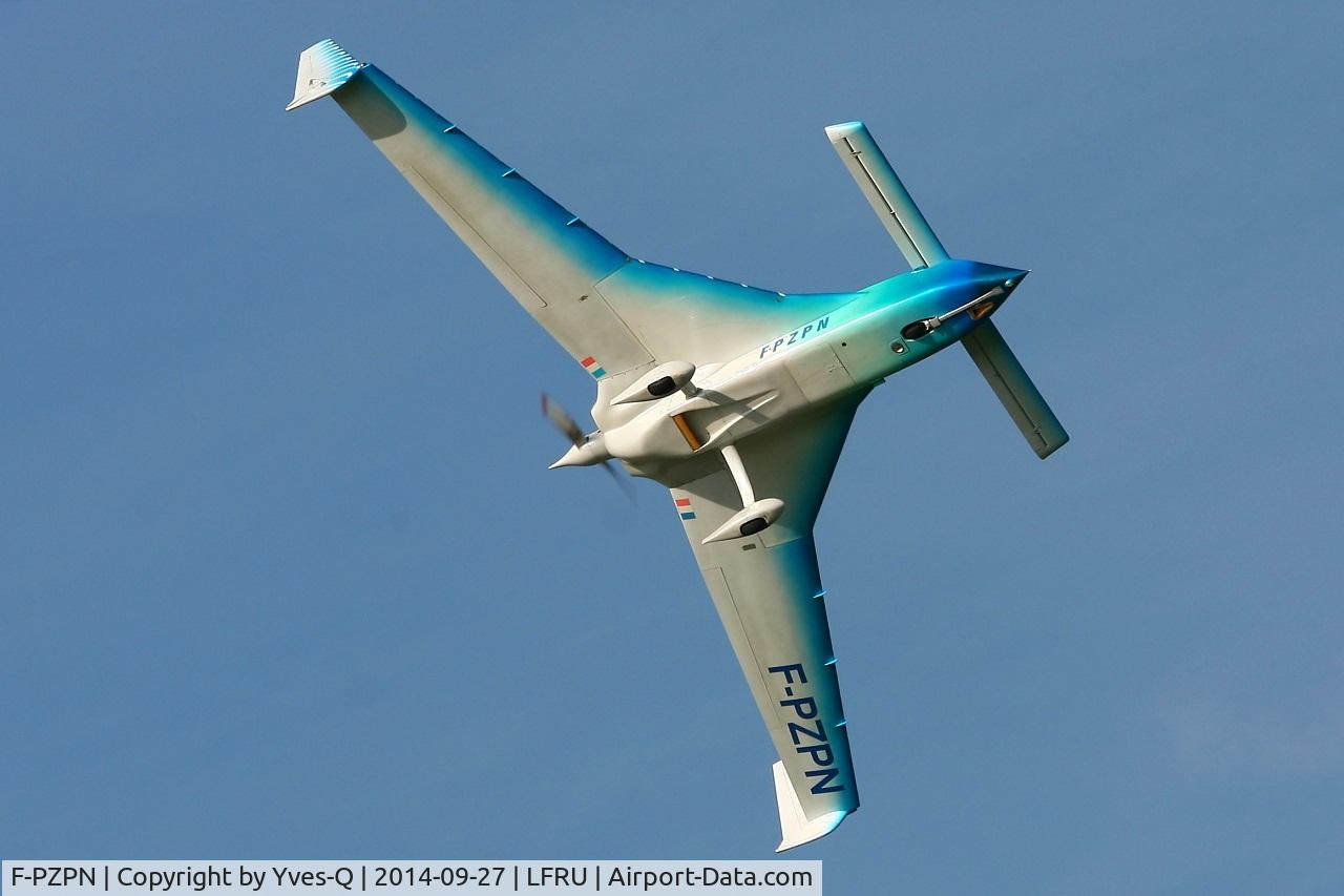 F-PZPN, Rutan Long-EZ C/N 2115, Rutan Long-EZ, Solo display, Morlaix-Ploujean airport (LFRU-MXN) air show in september 2014