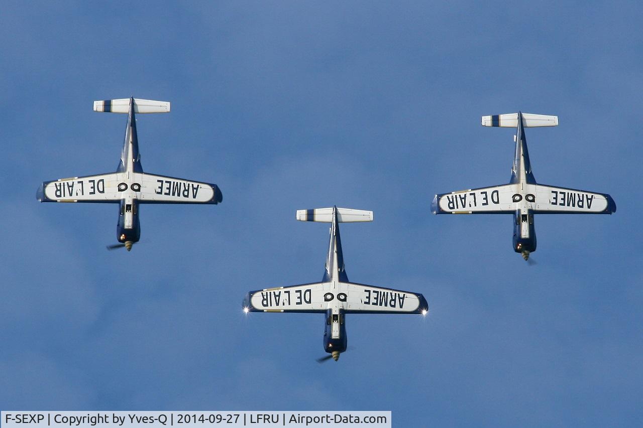 F-SEXP, Socata TB-30 Epsilon C/N 99, Socata TB30 Epsilon (F-SEXP), French Air Force Aerobatics Team Cartouche Doré, Morlaix-Ploujean airport (LFRU-MXN) air show in september 2014