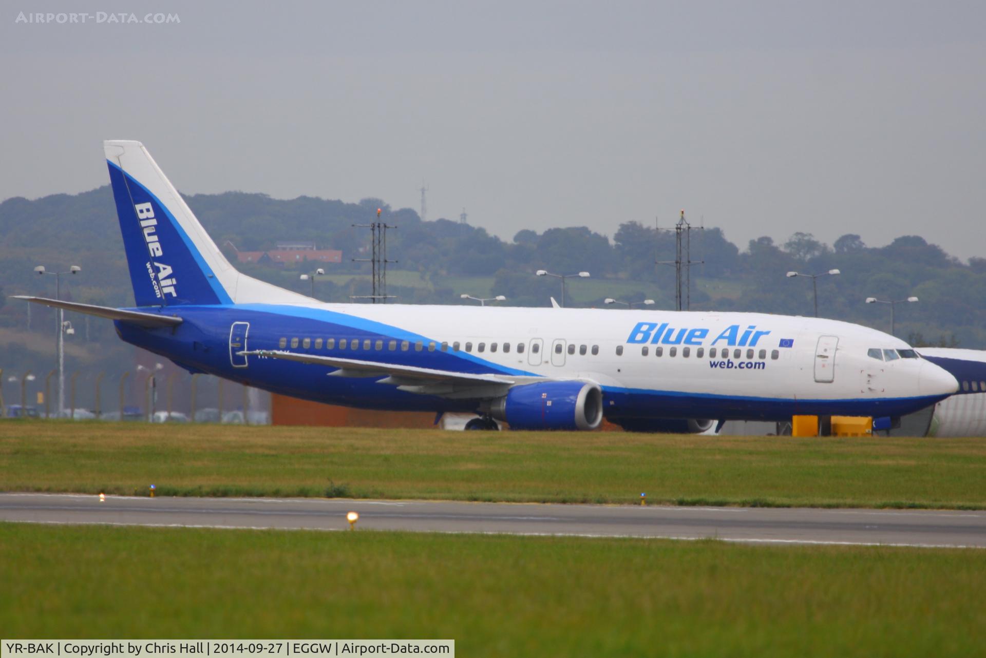YR-BAK, 1992 Boeing 737-430 C/N 27005, Blue Air