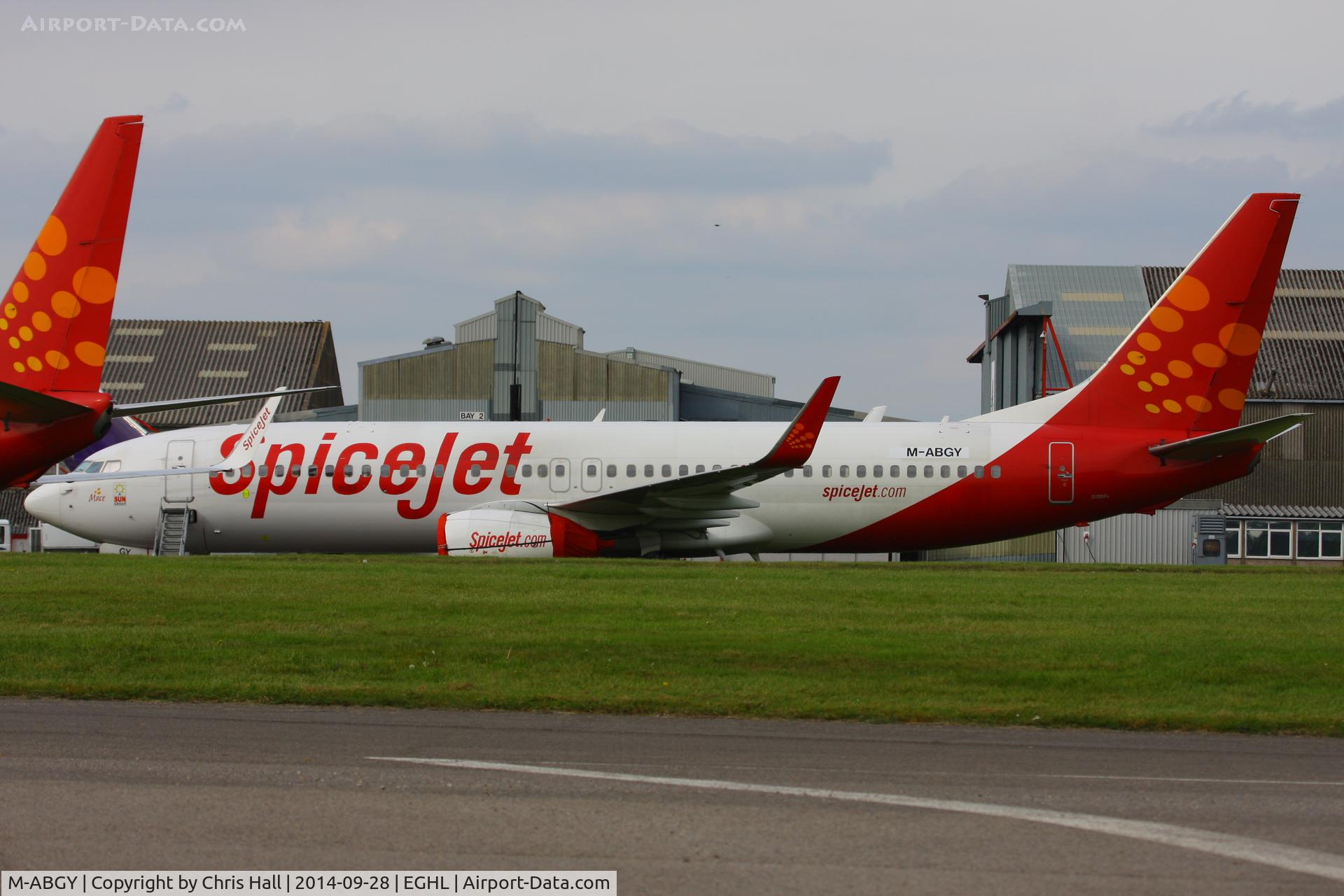 M-ABGY, 2000 Boeing 737-8AS C/N 29926, stored at ATC Lasham