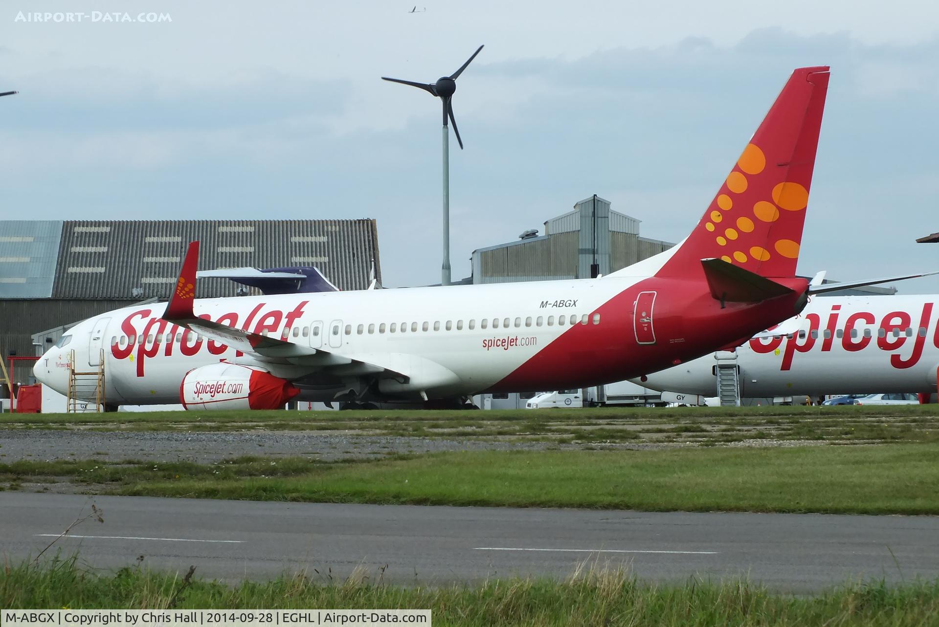 M-ABGX, 2000 Boeing 737-8AS C/N 29925, stored at ATC Lasham