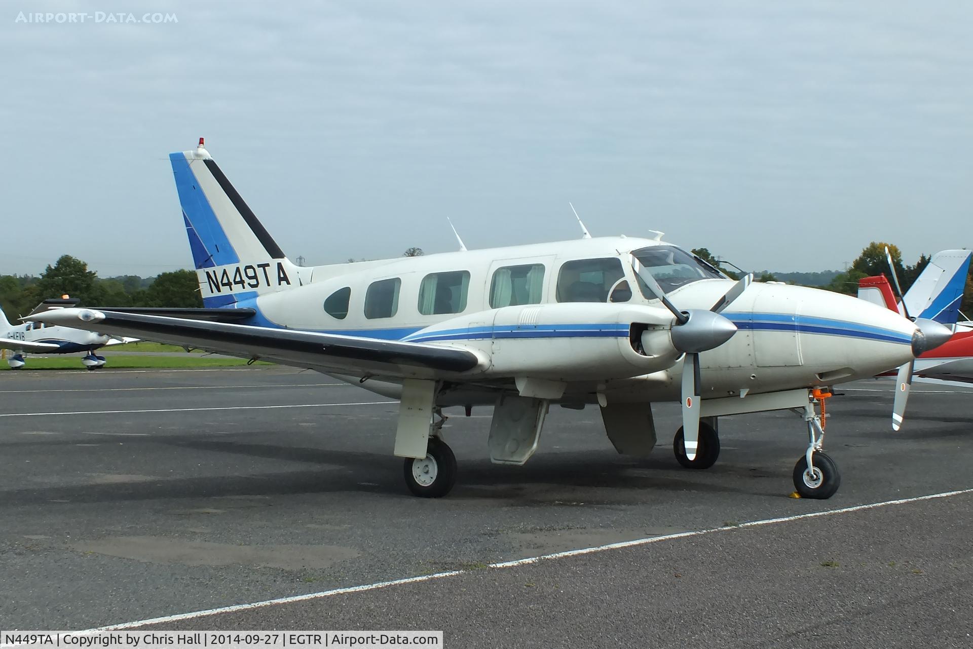 N449TA, Piper PA-31-310 Navajo Navajo C/N 31-480, Elstree resident