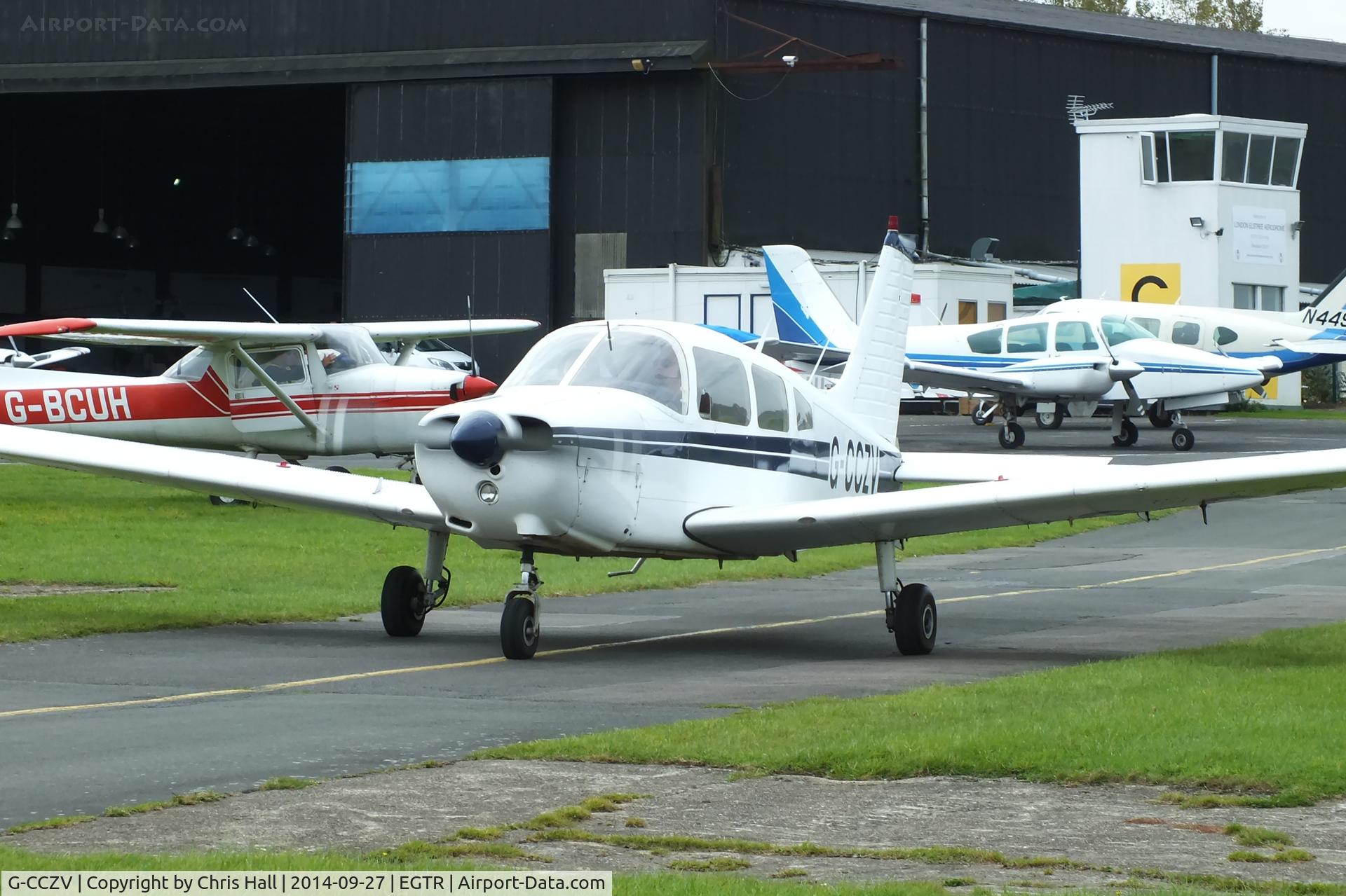 G-CCZV, 1977 Piper PA-28-151 Cherokee Warrior C/N 28-7715089, Elstree resident