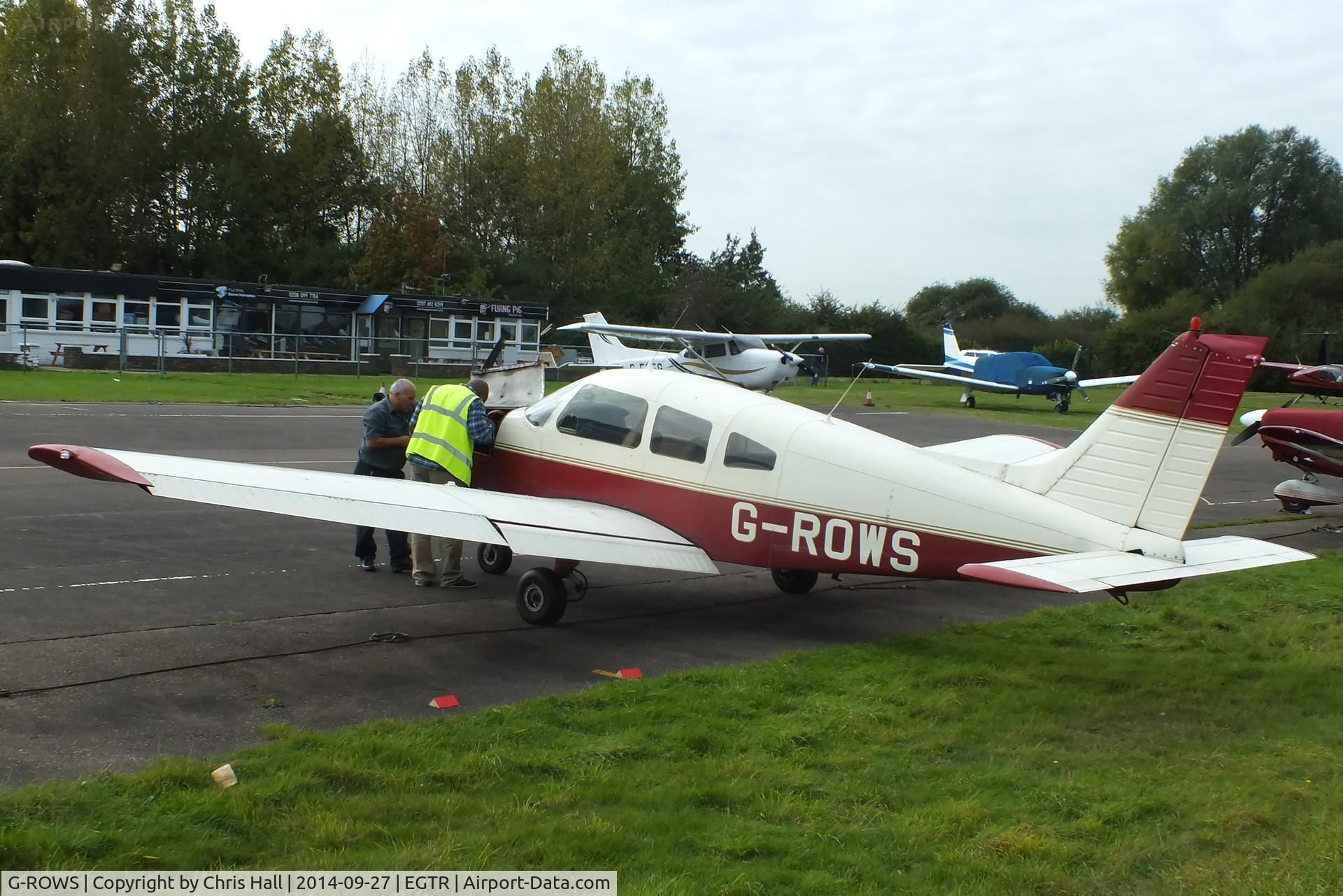 G-ROWS, 1976 Piper PA-28-151 Cherokee Warrior C/N 28-7715296, Elstree resident