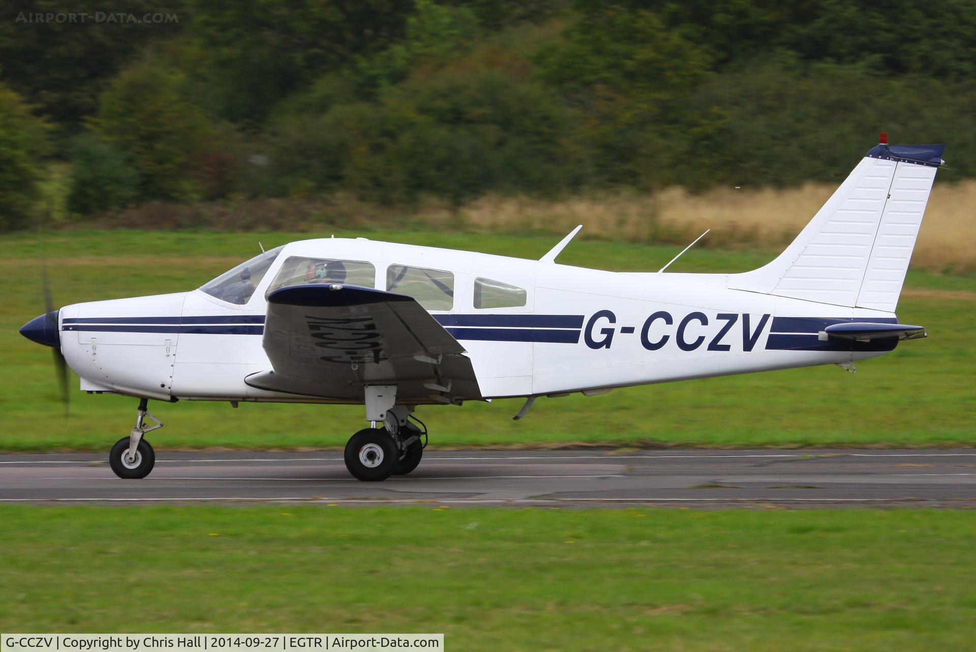 G-CCZV, 1977 Piper PA-28-151 Cherokee Warrior C/N 28-7715089, Elstree resident