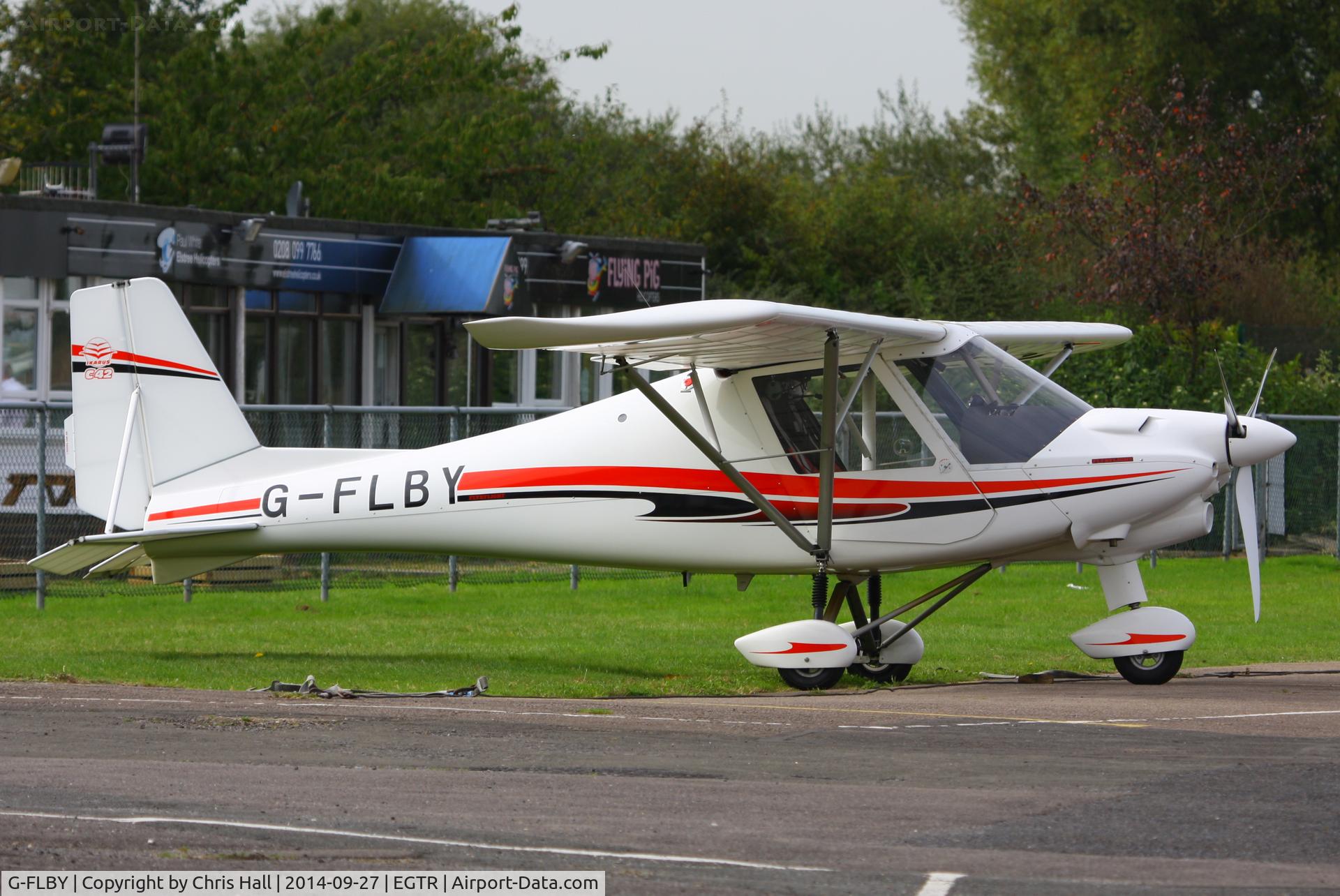 G-FLBY, 2013 Comco Ikarus C42 FB100 Bravo C/N 1302-7239, Elstree resident