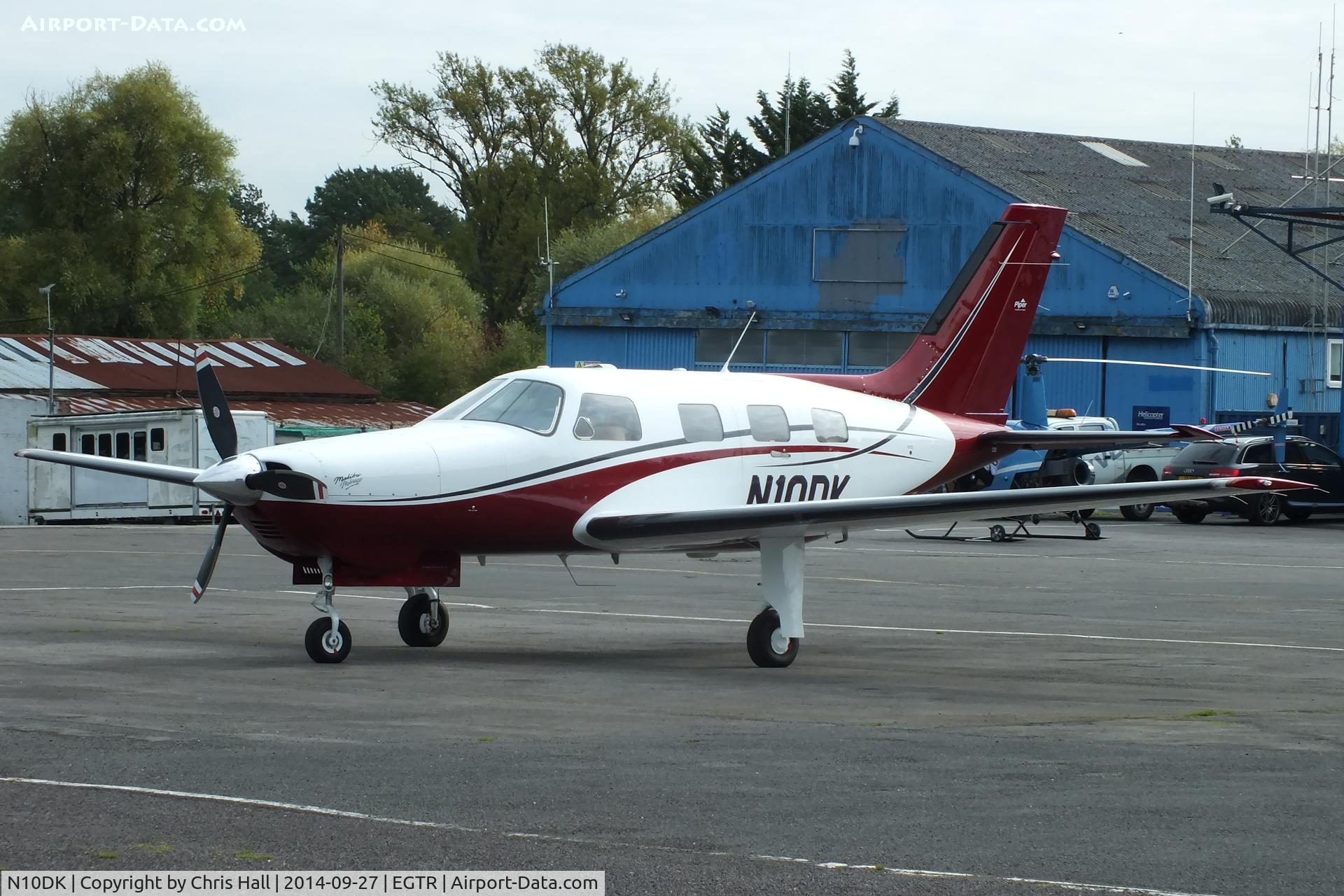 N10DK, Piper PA-46-350P Malibu Mirage C/N 4636223, Guernsey based PA-46 at Elstree