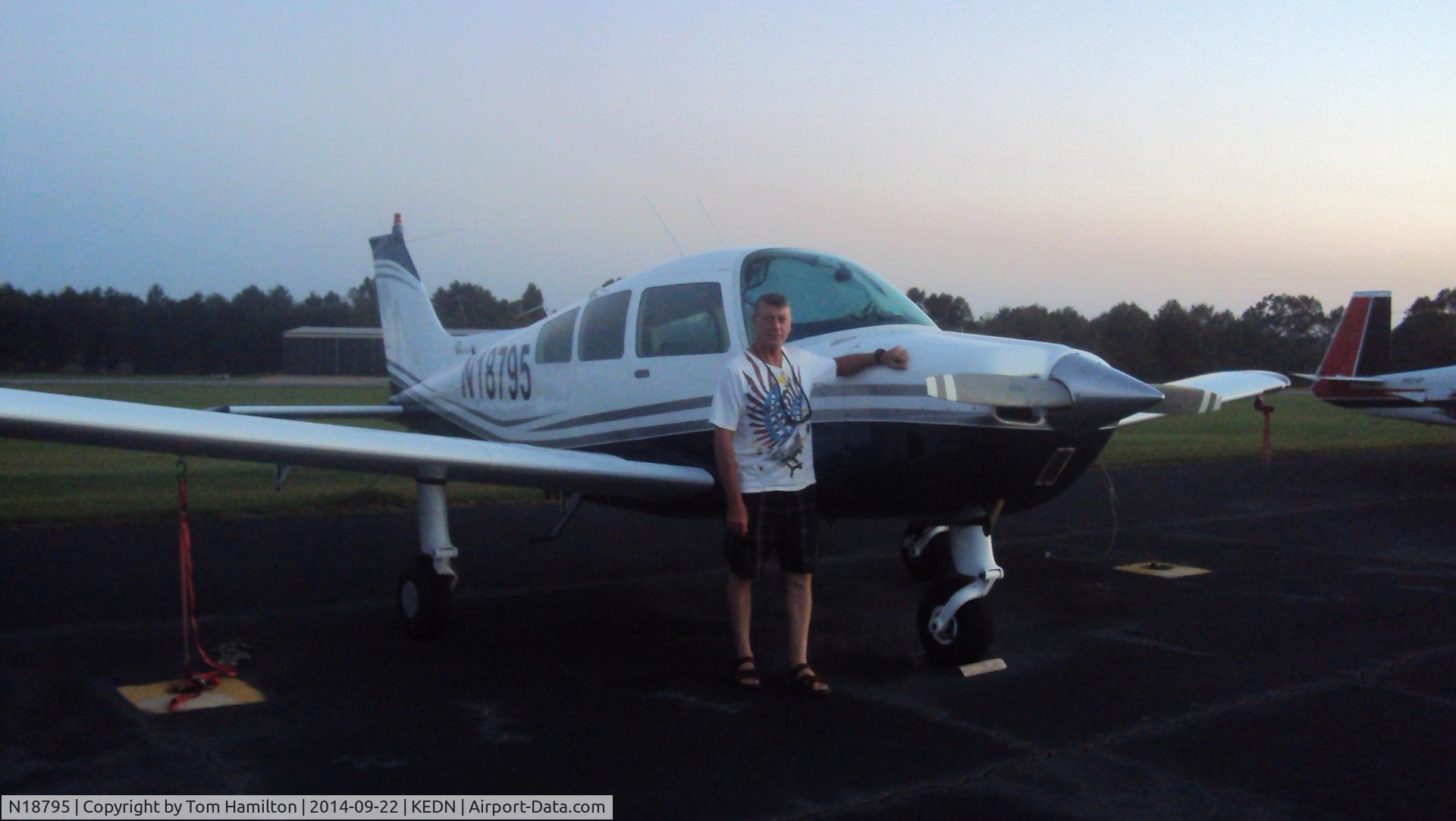 N18795, 1977 Beech C23 Sundowner 180 C/N M-1947, Just landed, finishing a 2 day journey from Chandler Arizona to Enterprise Alabama. Wonderful trip, plane performed excellent.