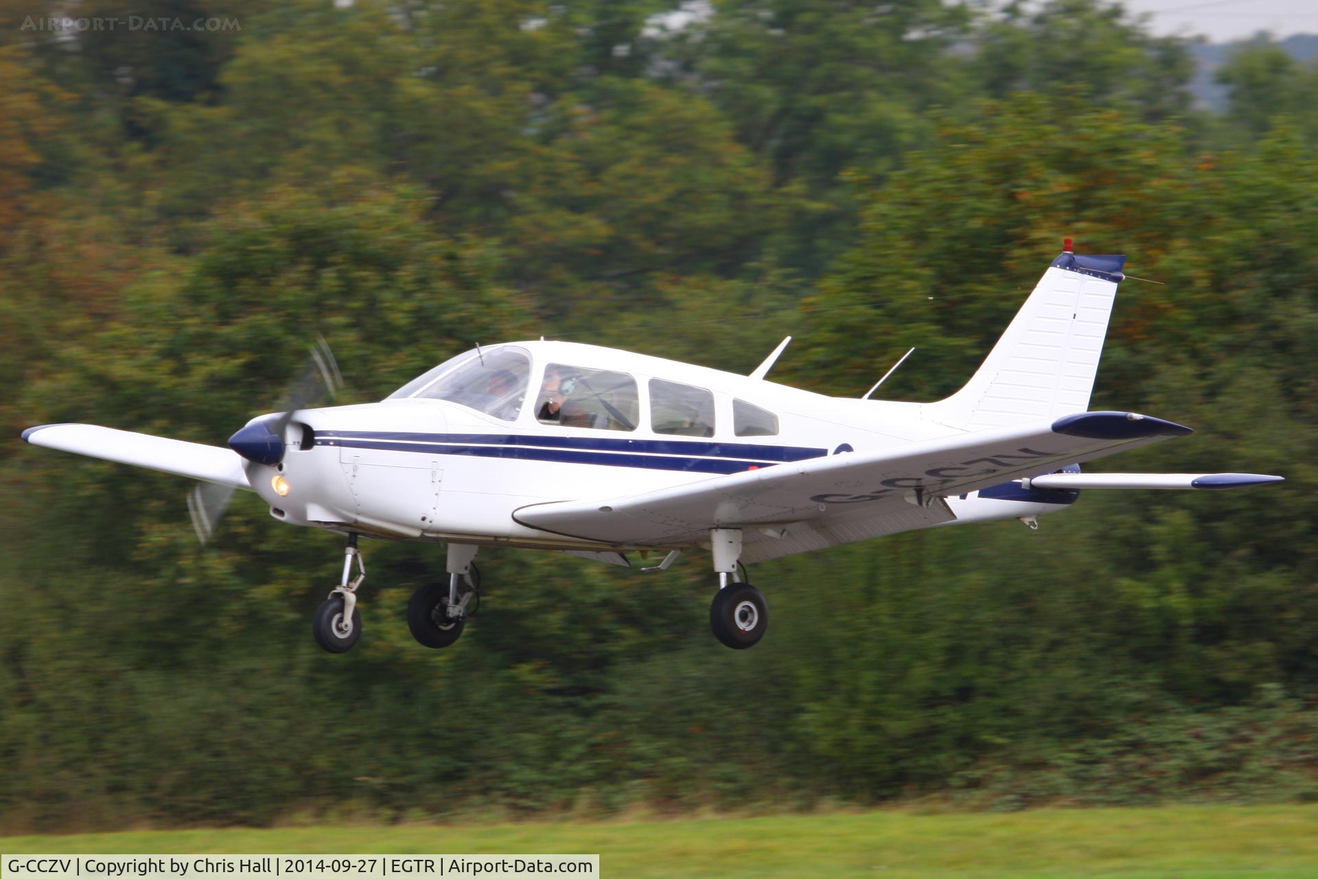 G-CCZV, 1977 Piper PA-28-151 Cherokee Warrior C/N 28-7715089, Elstree resident