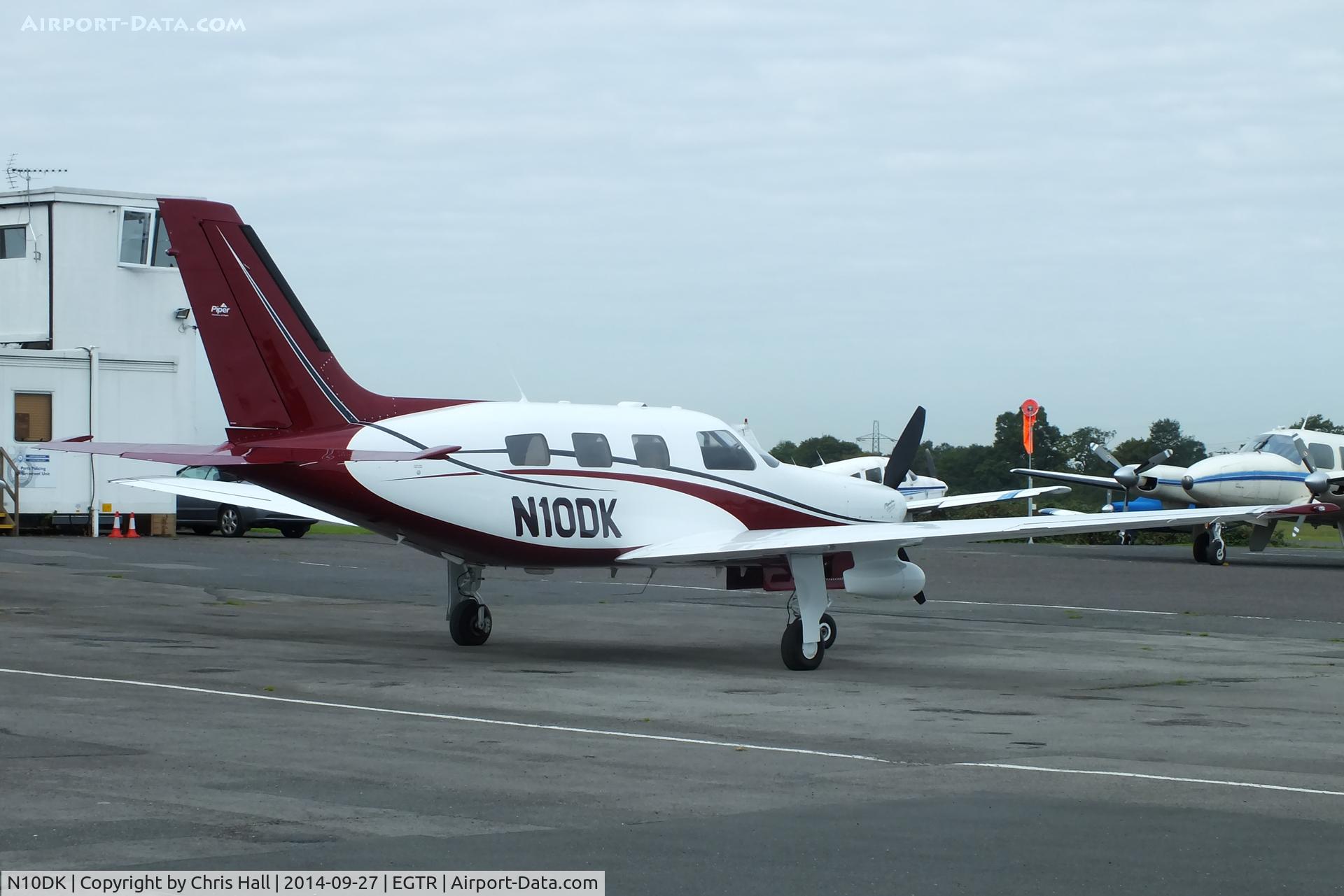 N10DK, Piper PA-46-350P Malibu Mirage C/N 4636223, Guernsey based PA-46 at Elstree