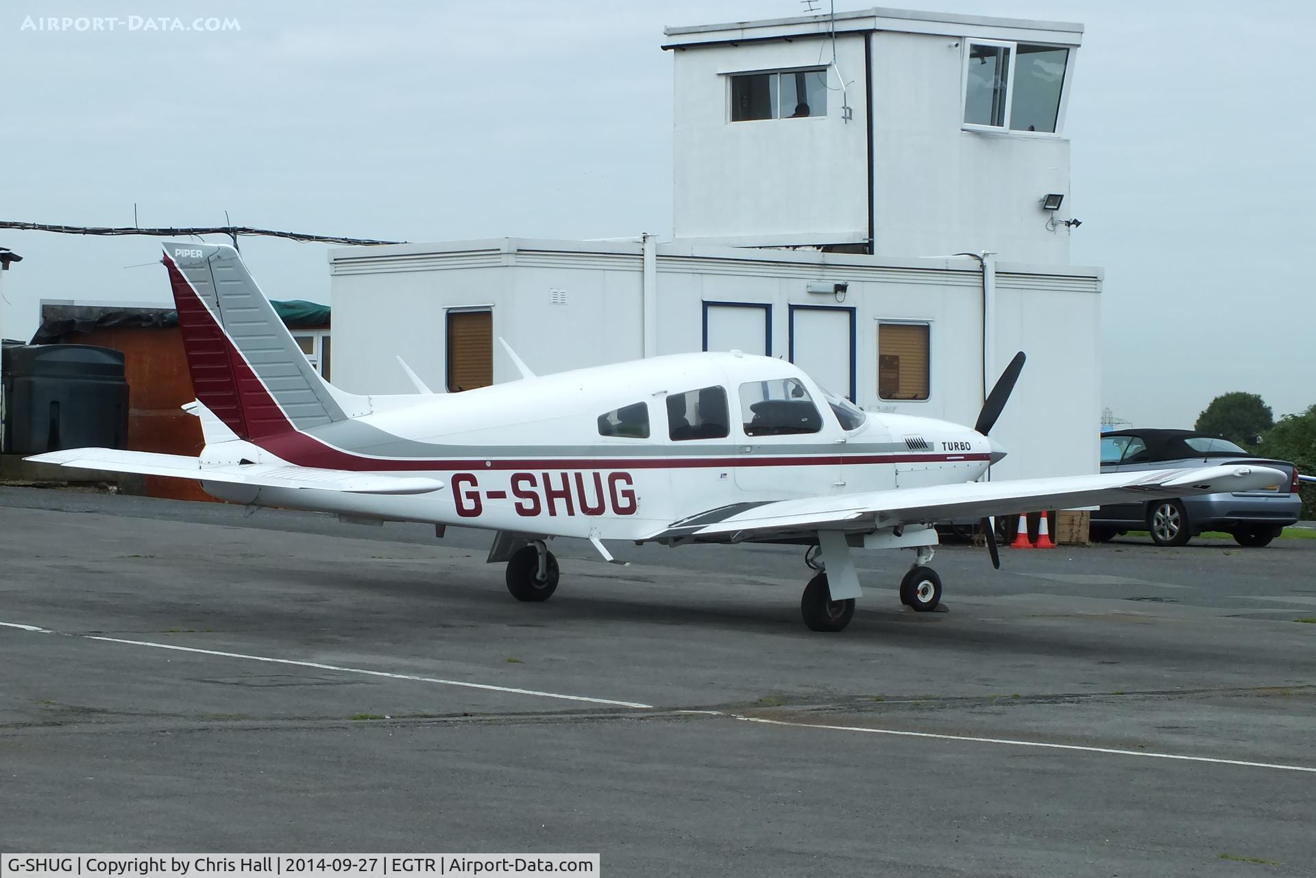 G-SHUG, 1977 Piper PA-28R-201T Cherokee Arrow III C/N 28R-7703048, visitor from Booker