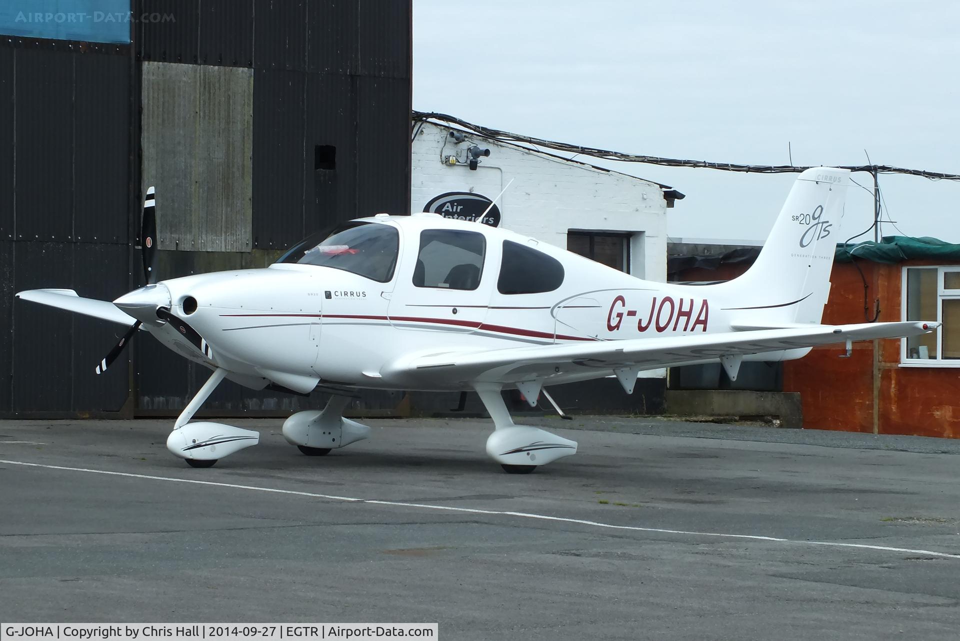 G-JOHA, 2008 Cirrus SR20 G3 GTS C/N 1968, Elstree resident