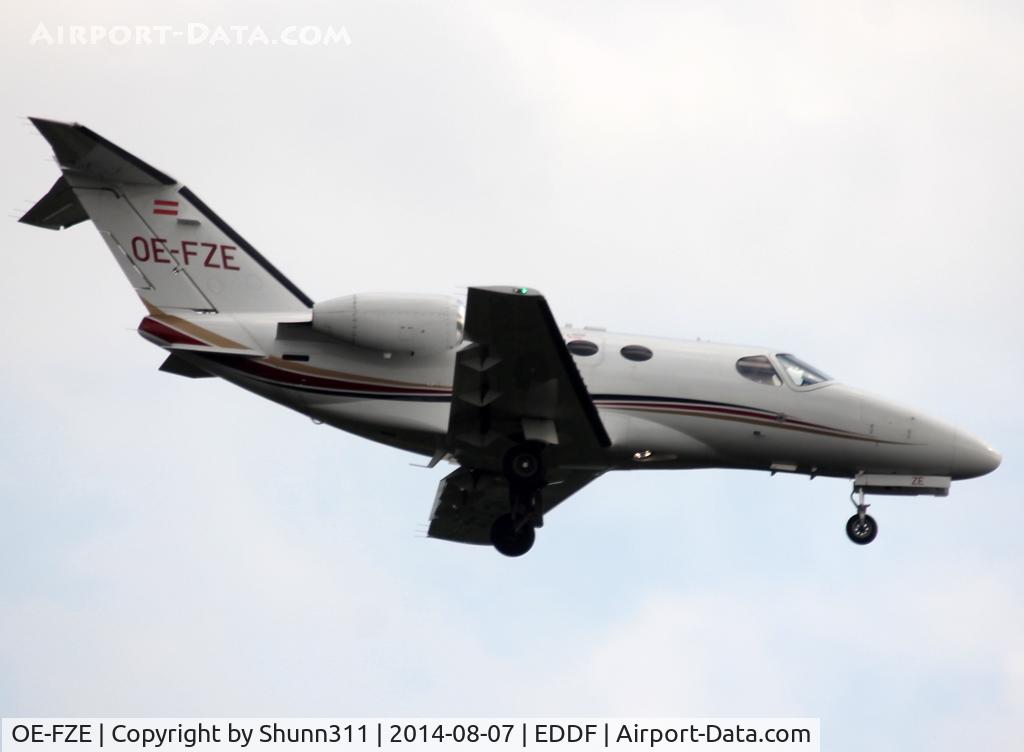 OE-FZE, 2009 Cessna 510 Citation Mustang Citation Mustang C/N 510-0217, Landing rwy 25L