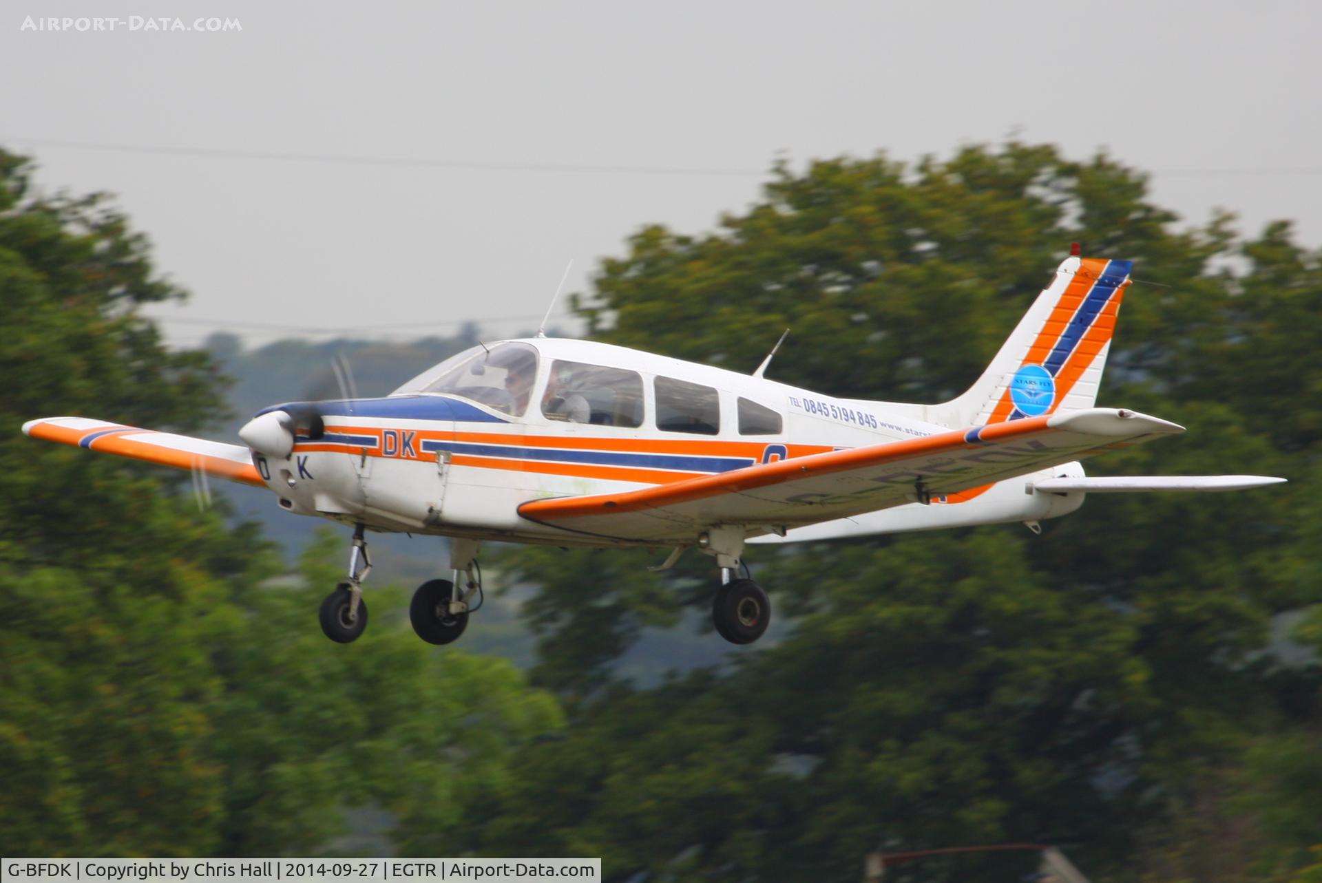 G-BFDK, 1977 Piper PA-28-161 Cherokee Warrior II C/N 28-7816010, Elstree resident