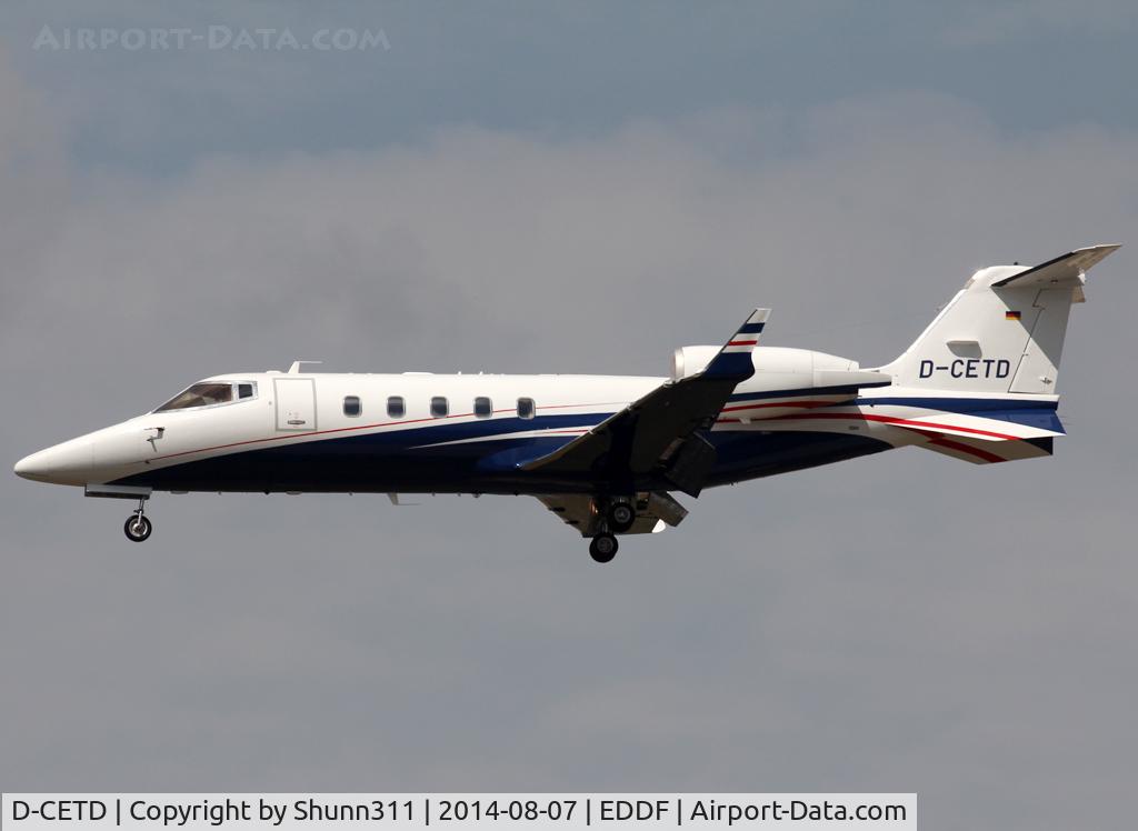 D-CETD, 2012 Learjet 60 C/N 60-421, Landing rwy 25L
