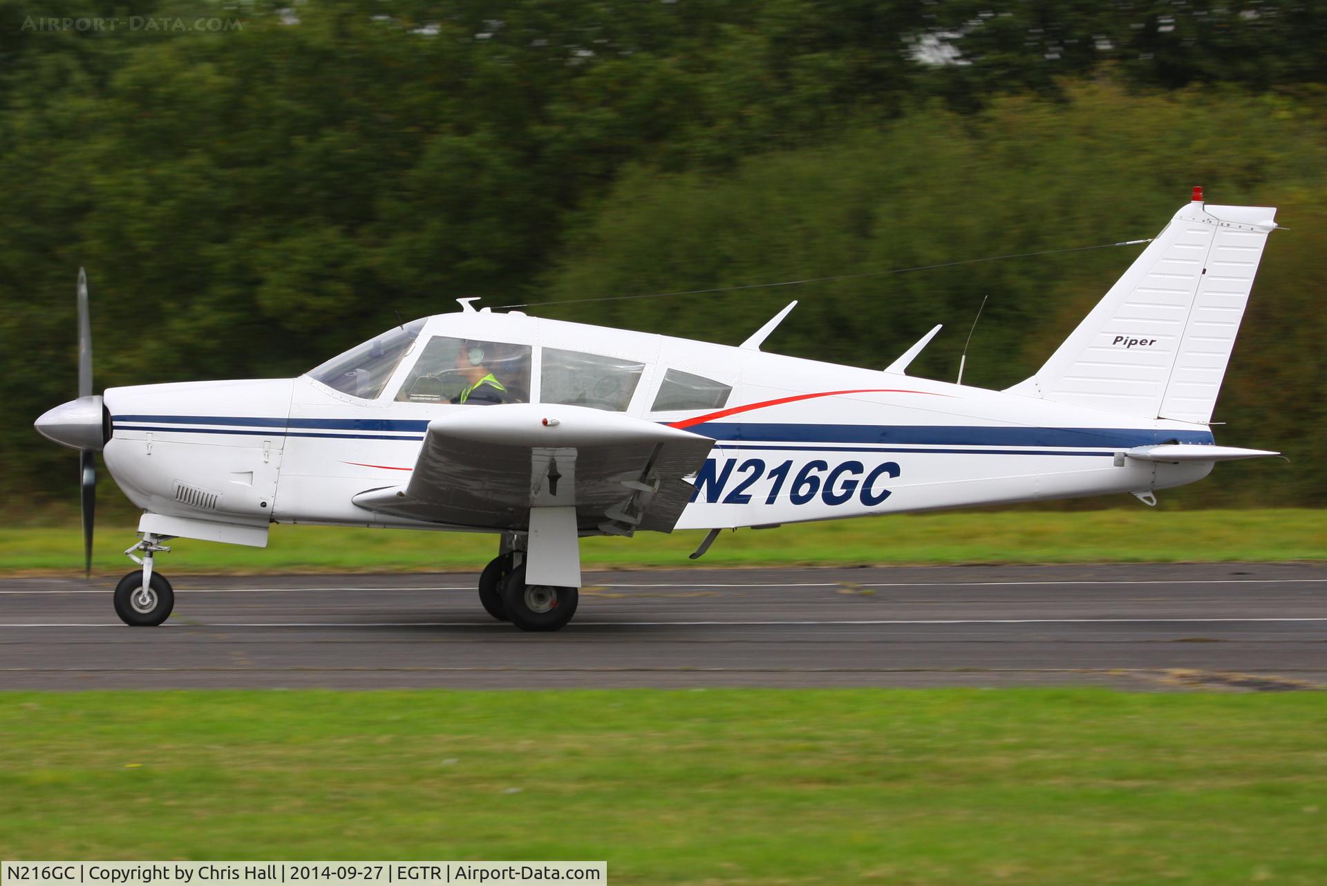 N216GC, 1971 Piper PA-28R-200 Cherokee Arrow B C/N 28R-7135151, Elstree resident