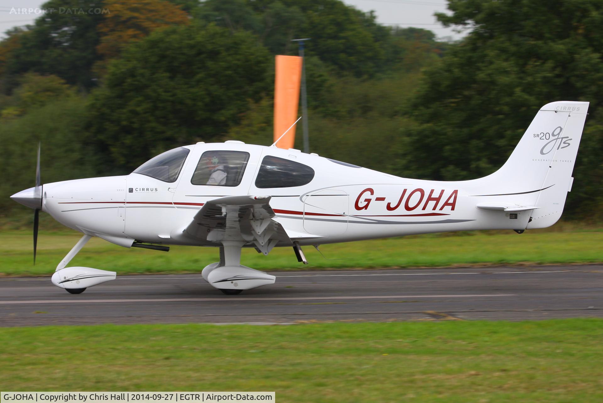 G-JOHA, 2008 Cirrus SR20 G3 GTS C/N 1968, Elstree resident