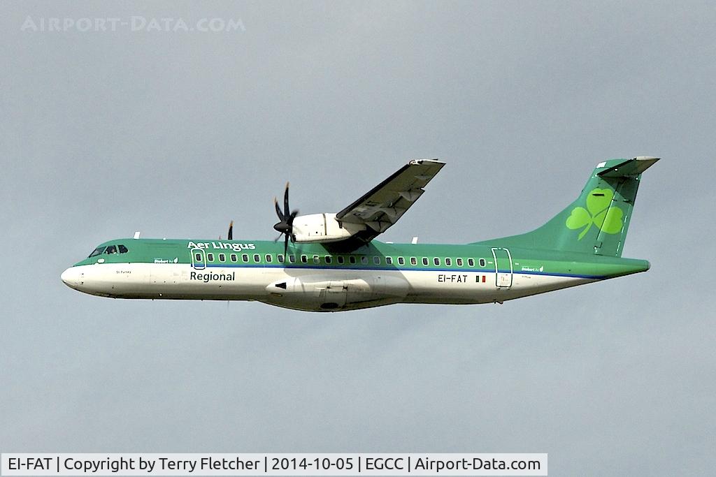 EI-FAT, 2013 ATR 72-600 (72-212A) C/N 1097, EI-FAT (St. Fursey), 2013 ATR 72-600, c/n: 1097 of Aer Lingus at Manchester