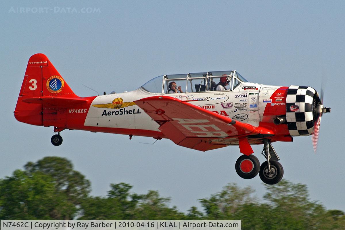 N7462C, North American AT-6B Texan C/N 121-43211, North American AT-6F Texan [121-43211] (Aeroshell Aerobatic Team) Lakeland-Linder~N 16/04/2010