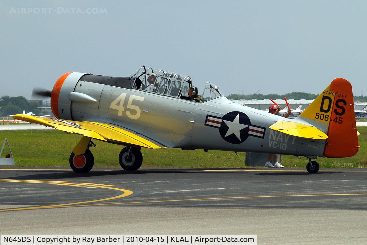 N645DS, 1944 North American SNJ-5 Texan Texan C/N 88-17678, North American SNJ-5 Texan [88-17643] Lakeland-Linder~N 15/04/2010