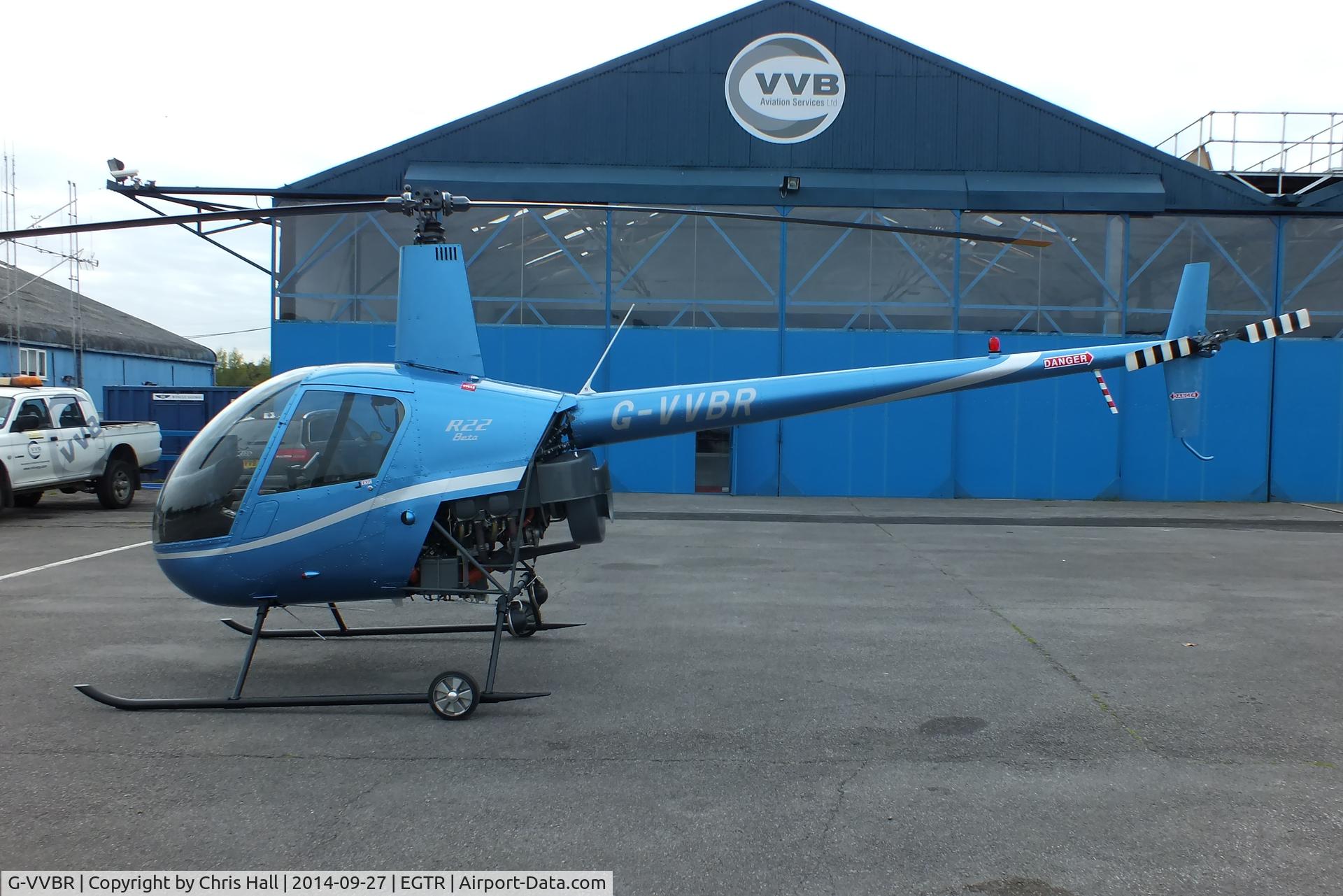 G-VVBR, 1990 Robinson R22 Beta C/N 1596, new Elstree resident