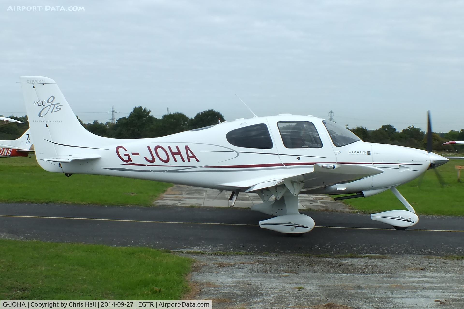 G-JOHA, 2008 Cirrus SR20 G3 GTS C/N 1968, Elstree resident