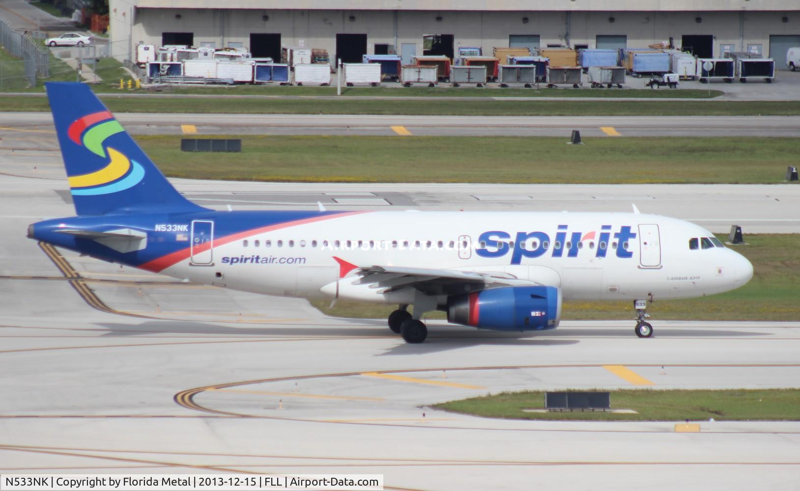 N533NK, 2008 Airbus A319-132 C/N 3393, Spirit