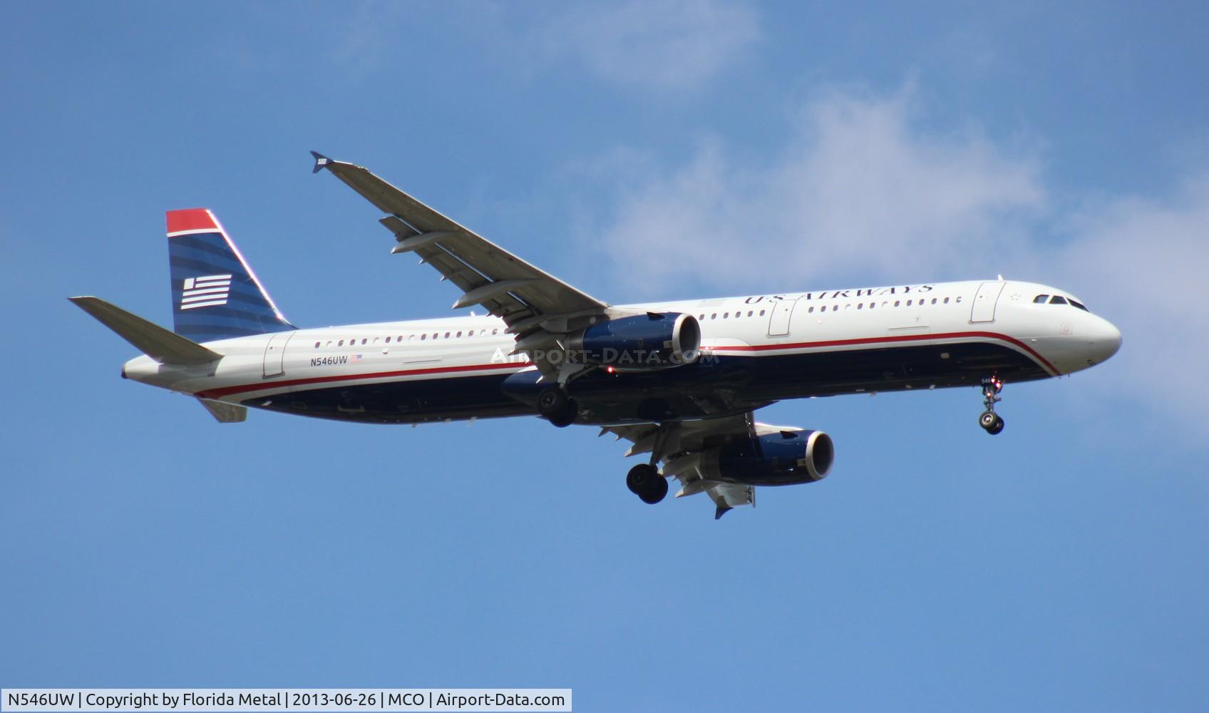 N546UW, 2011 Airbus A321-231 C/N 4885, USAirways A321