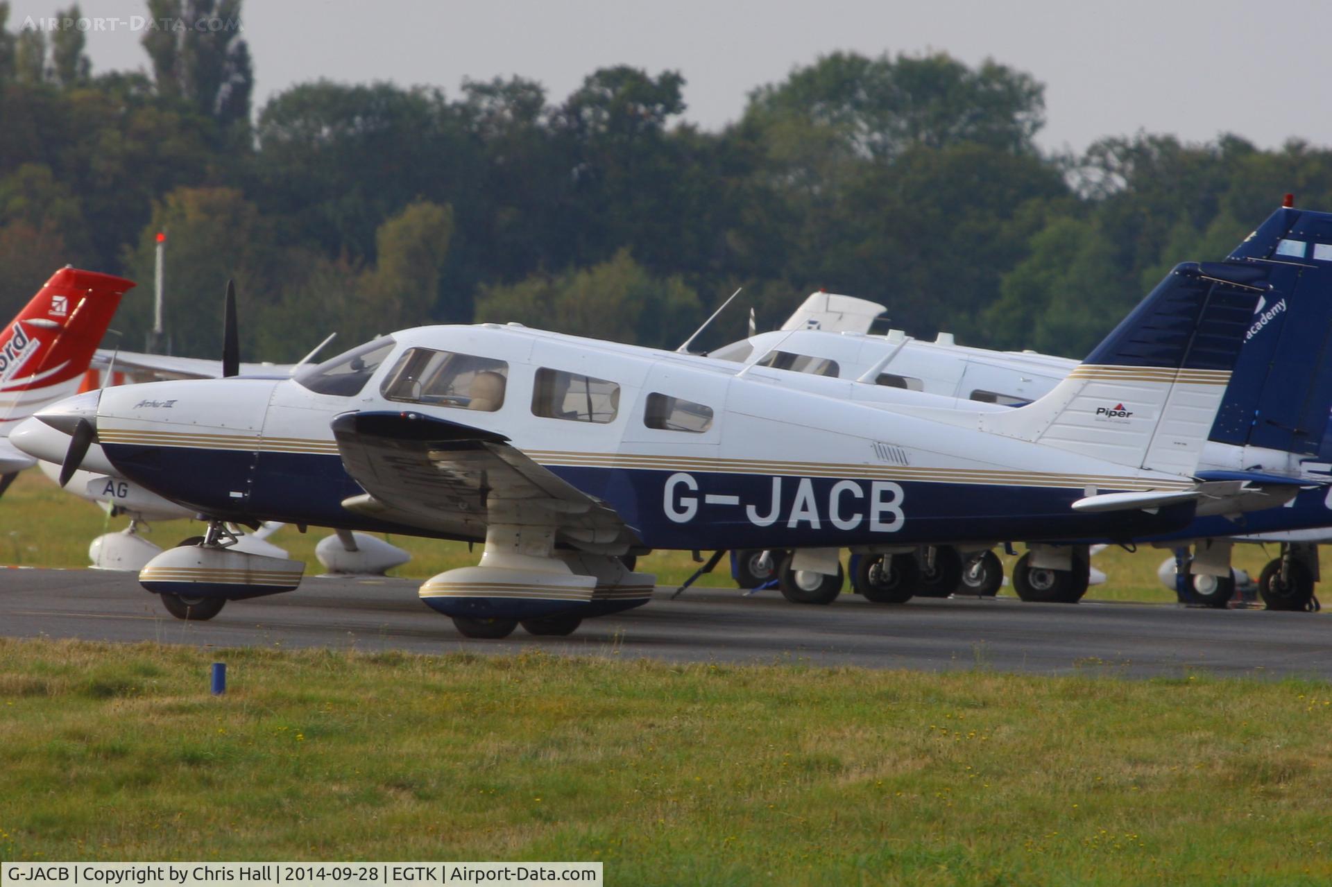 G-JACB, 1999 Piper PA-28-181 Cherokee Archer III C/N 2843278, visitor from Jersey