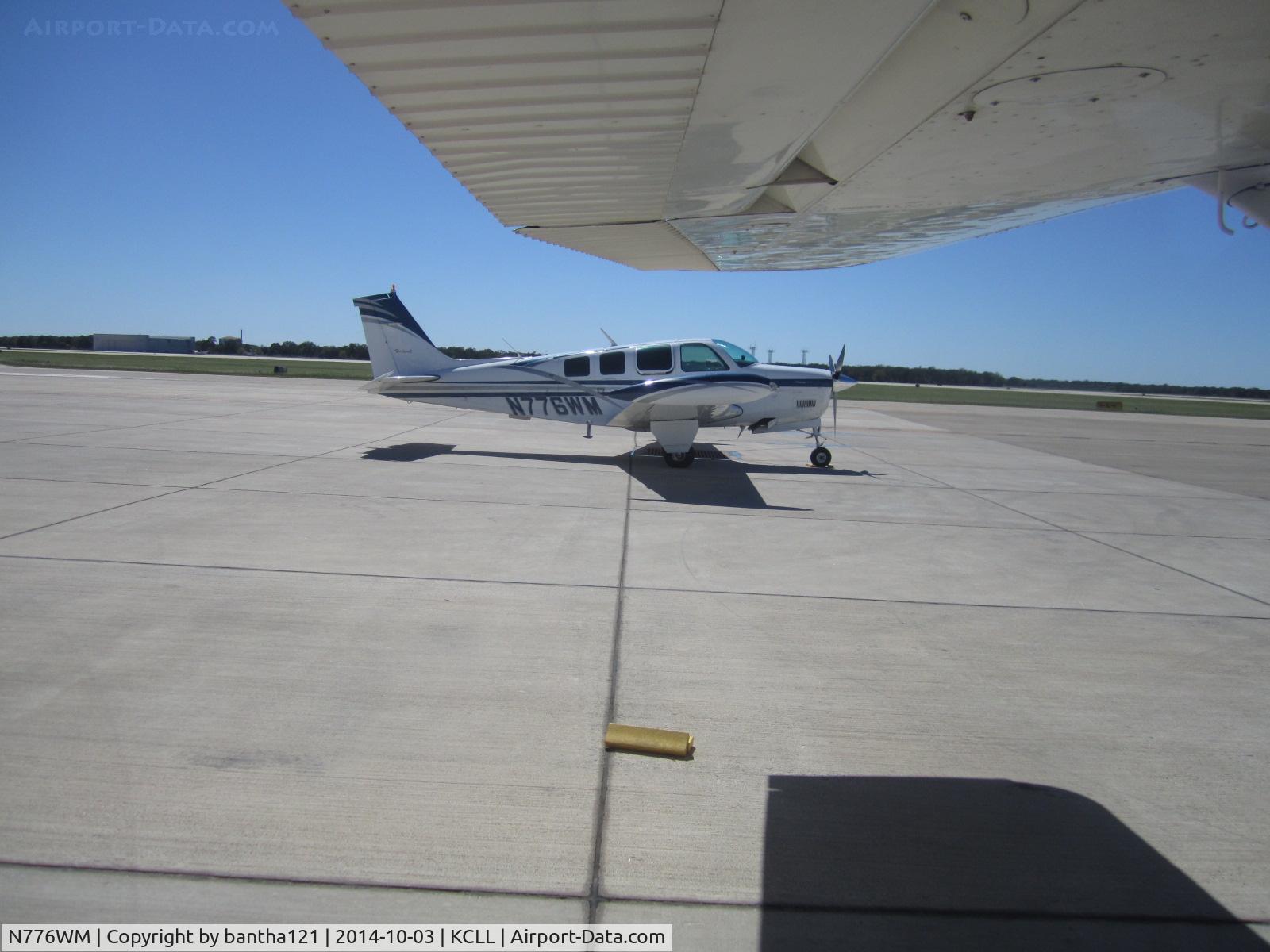 N776WM, 1983 Beech A36 Bonanza 36 C/N E-2088, Taken from a Cessna 172C (N1673Y) at Easterwood Airport in College Station