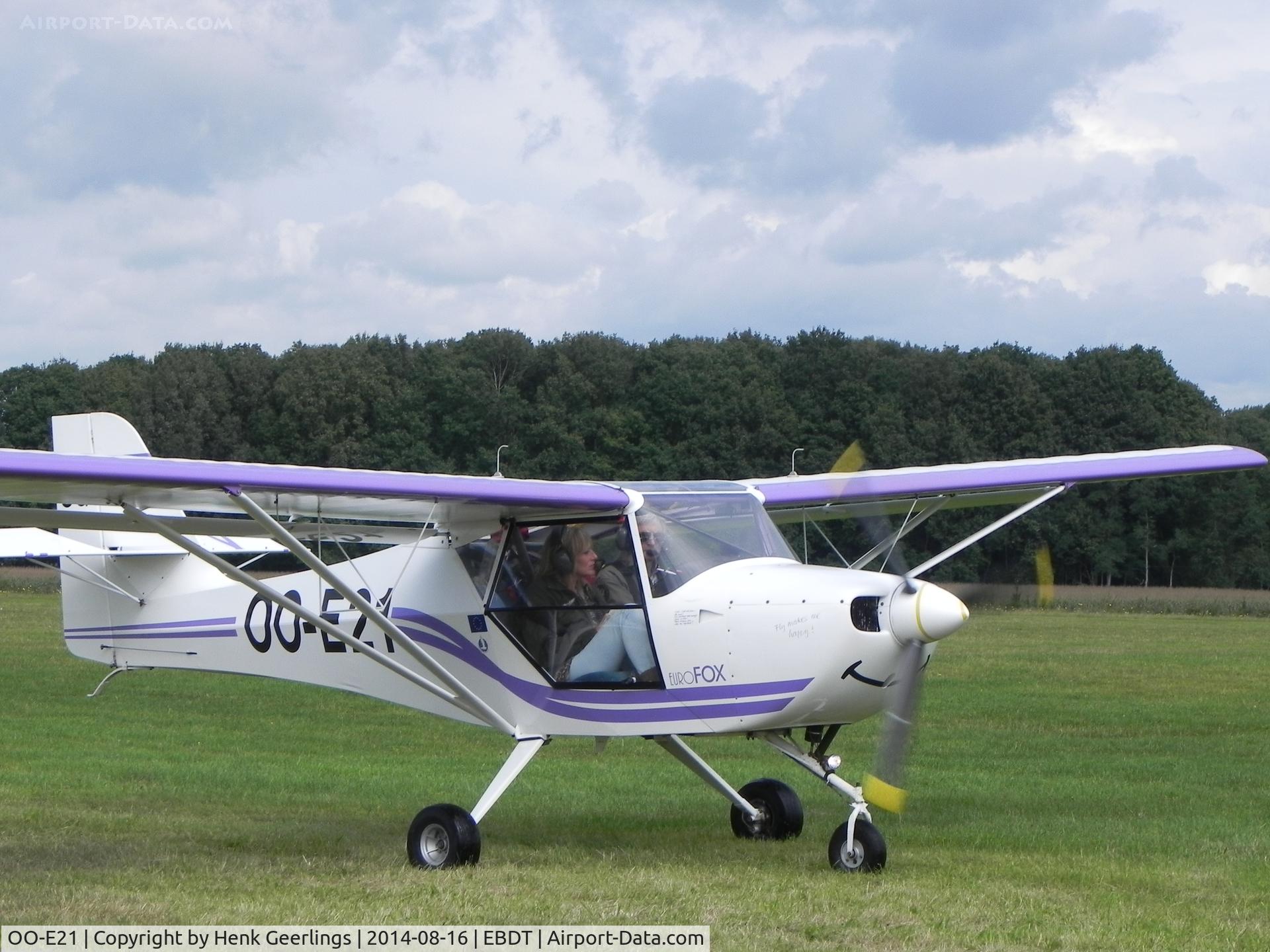 OO-E21, 2002 Aeropro Eurofox C/N 12402, Oldtimer Fly In , Schaffen Diest , 2014