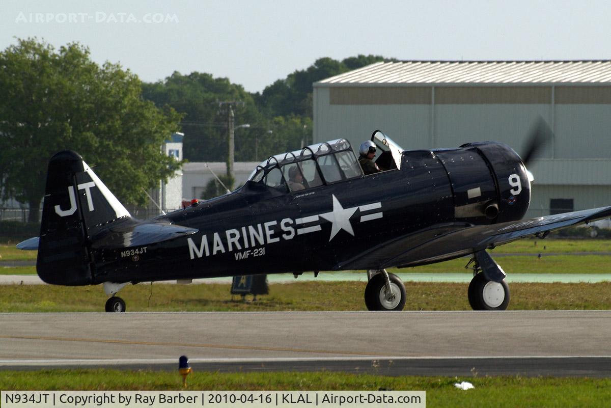 N934JT, 1942 North American SNJ-4 Texan C/N 88-12858, North American SNJ-4 Texan [88-12858] Lakeland-Linder~N 16/04/2010