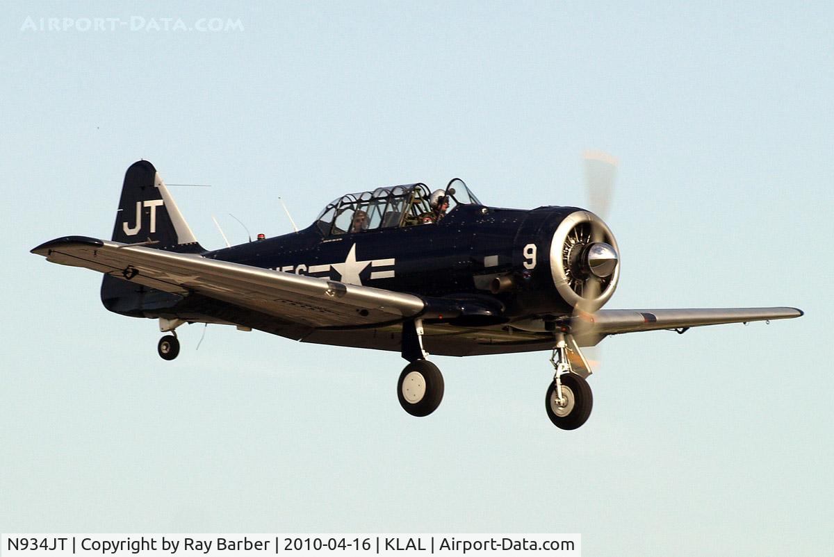 N934JT, 1942 North American SNJ-4 Texan C/N 88-12858, North American SNJ-4 Texan [88-12858] Lakeland-Linder~N 16/04/2010