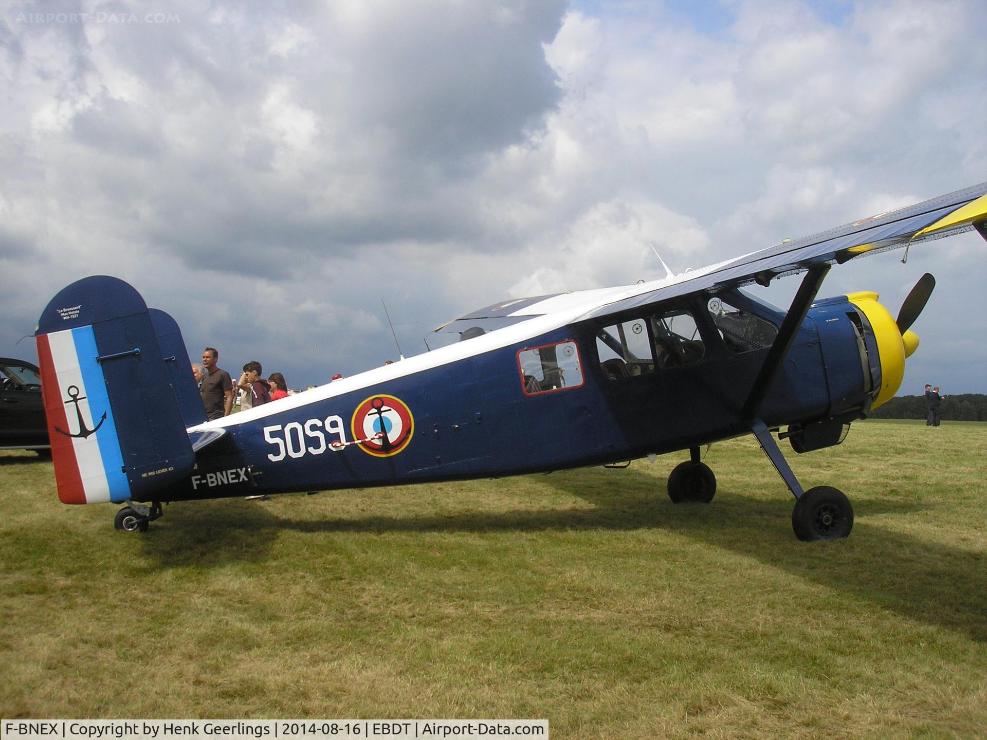 F-BNEX, 1958 Max Holste MH-1521C-1 Broussard C/N 108, Oldtimer Fly In , Schaffen Diest , 2014