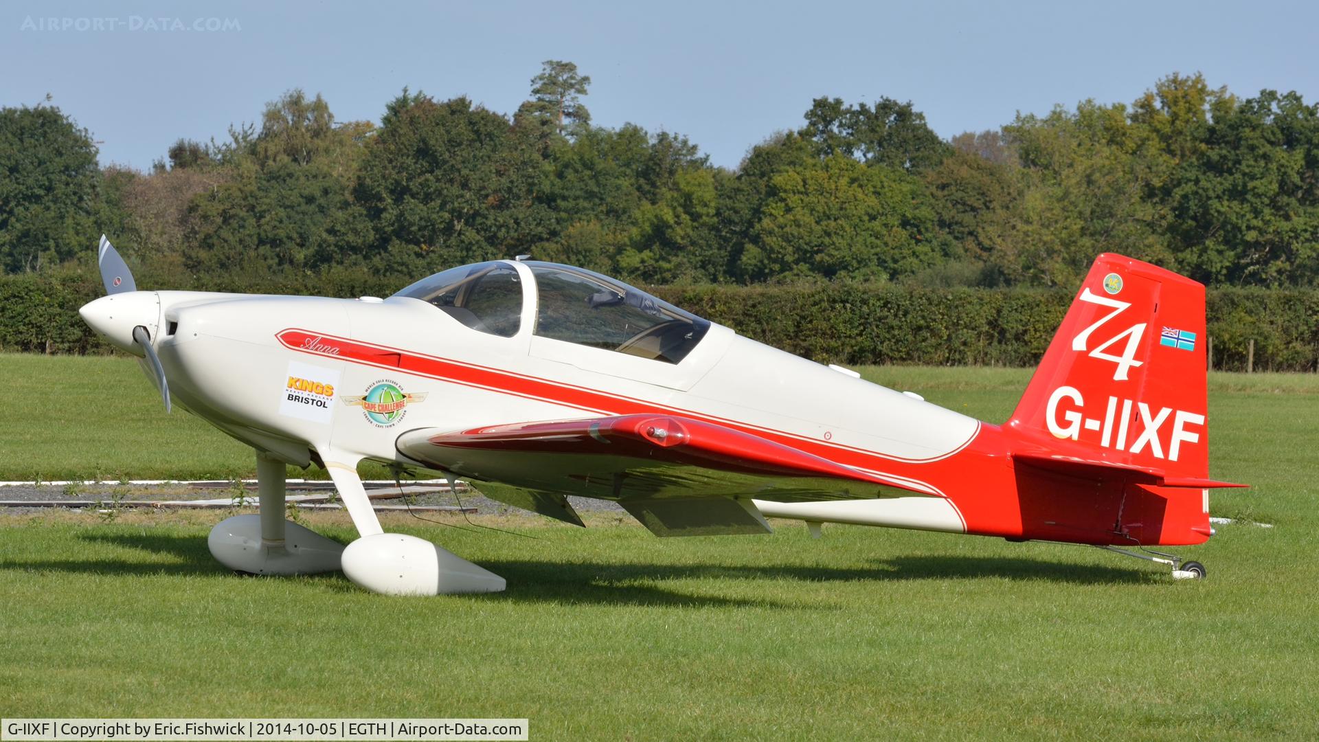 G-IIXF, 2007 Vans RV-7 C/N PFA 323-13844, 1. G-IIXF at the rousing season finale Race Day Air Show at Shuttleworth, Oct. 2014.