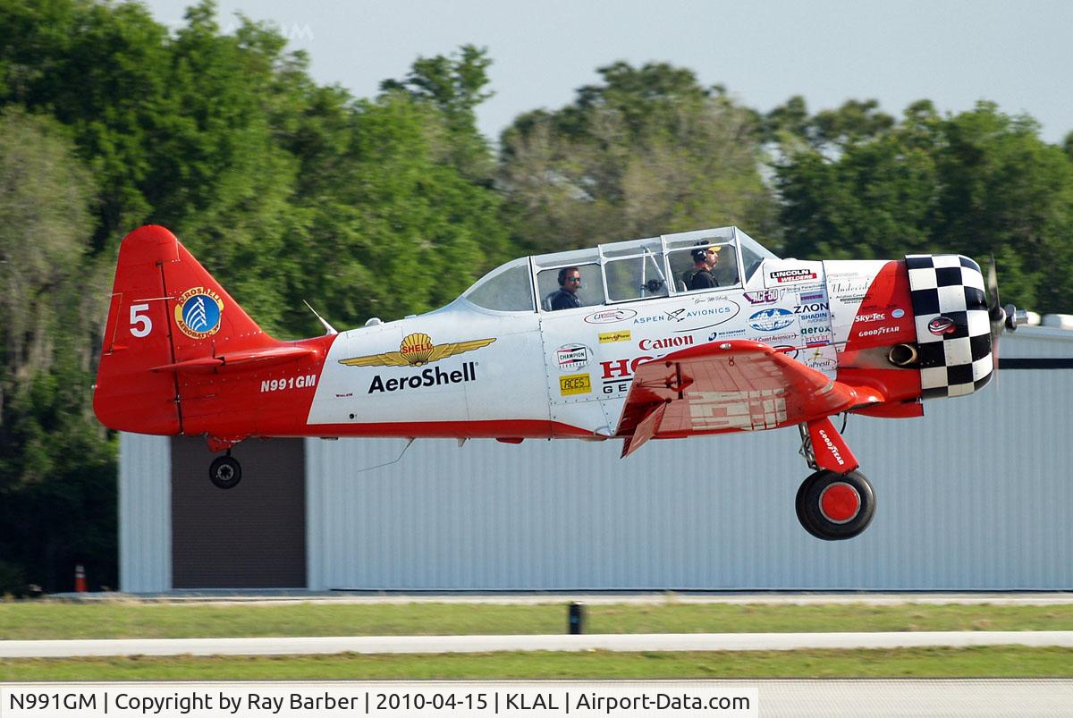 N991GM, 1941 North American AT-6C Texan C/N 88-17575, North American AT-6C Texan [88-17575] (Aeroshell Aerobatic Team) Lakeland-Linder~N 15/04/2010