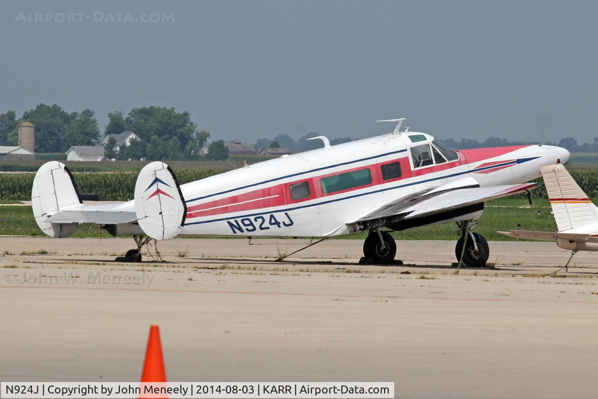 N924J, 1956 Beech E18S C/N BA-163, Engineless but not forgotten!