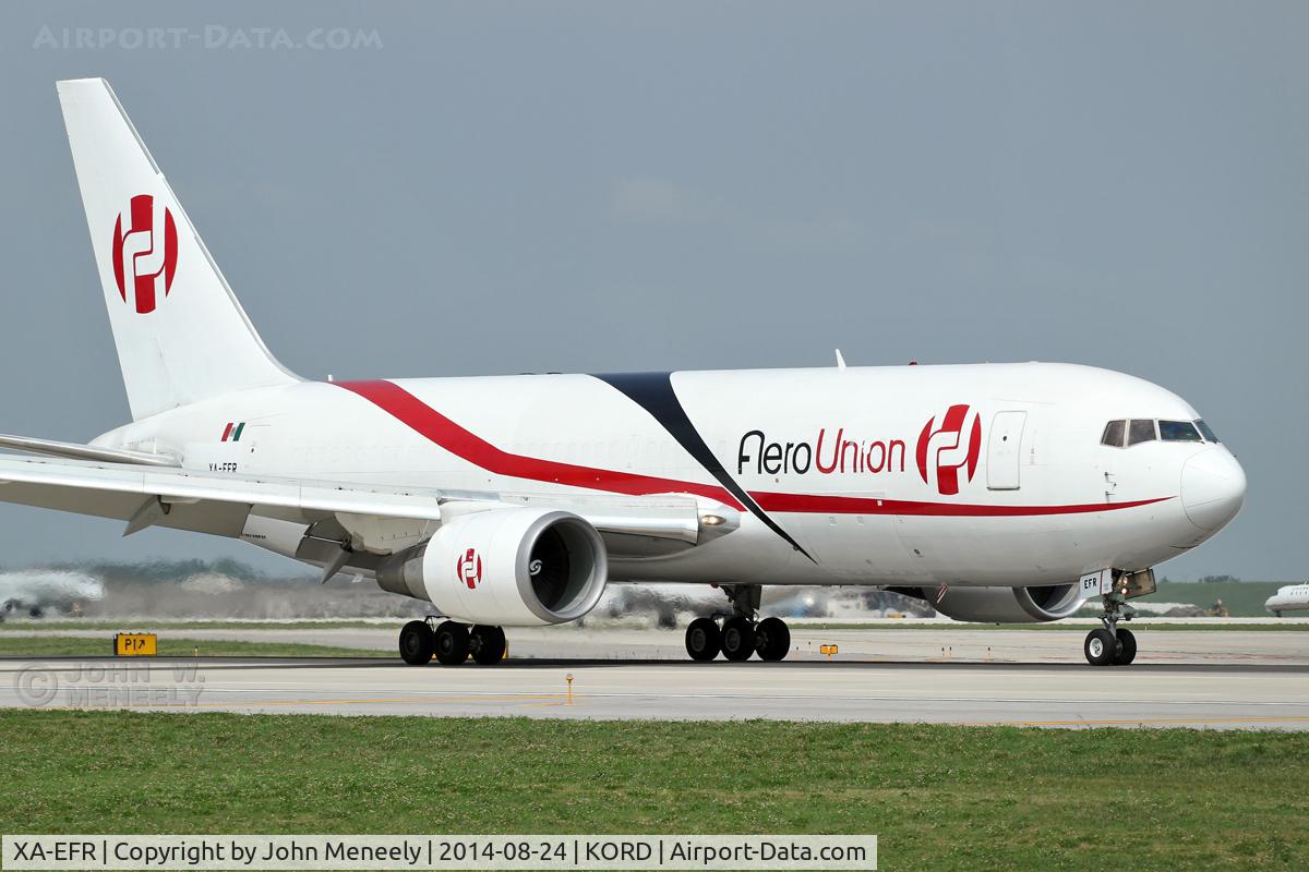 XA-EFR, 1987 Boeing 767-200/ER C/N 23804, Aero Union recently replaced their A300s with 767s.